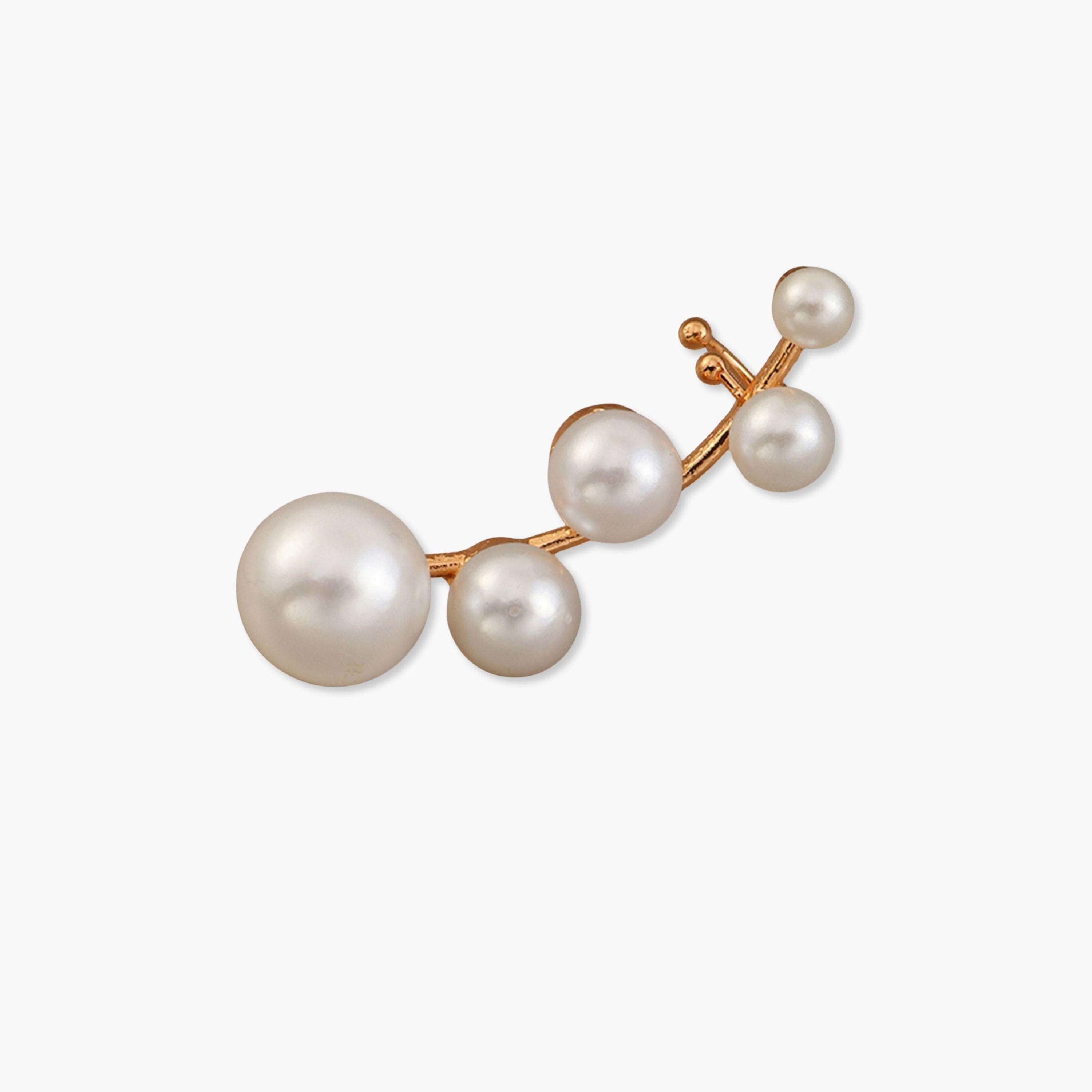 Take Two Faux Pearl Ear Clip Earrings-women-watchesandjewellery-jewellery-earrings-image-1
