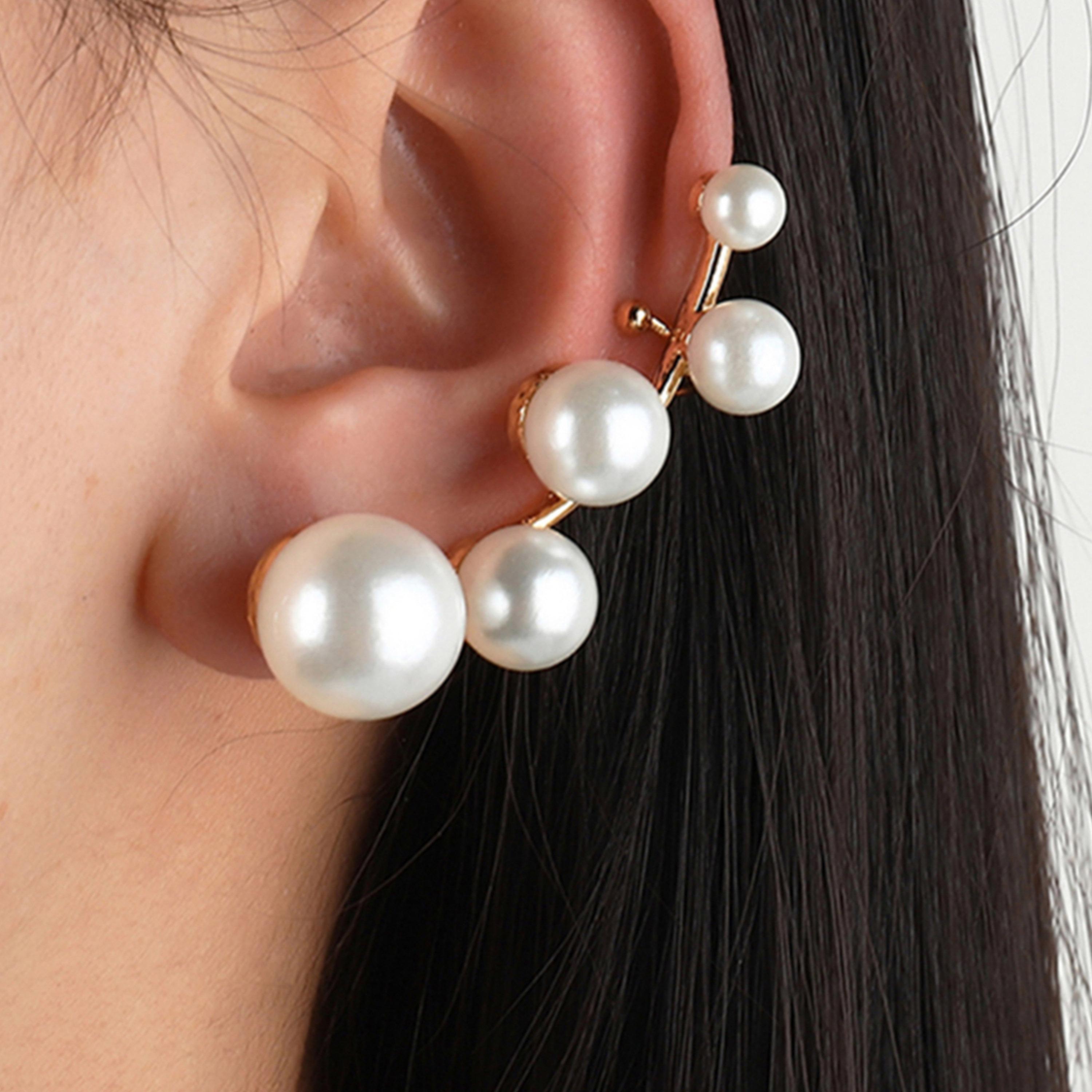 تيك تو - أقراط الأذن المصنوعة من اللؤلؤ الصناعي-women-watchesandjewellery-jewellery-earrings-image-2