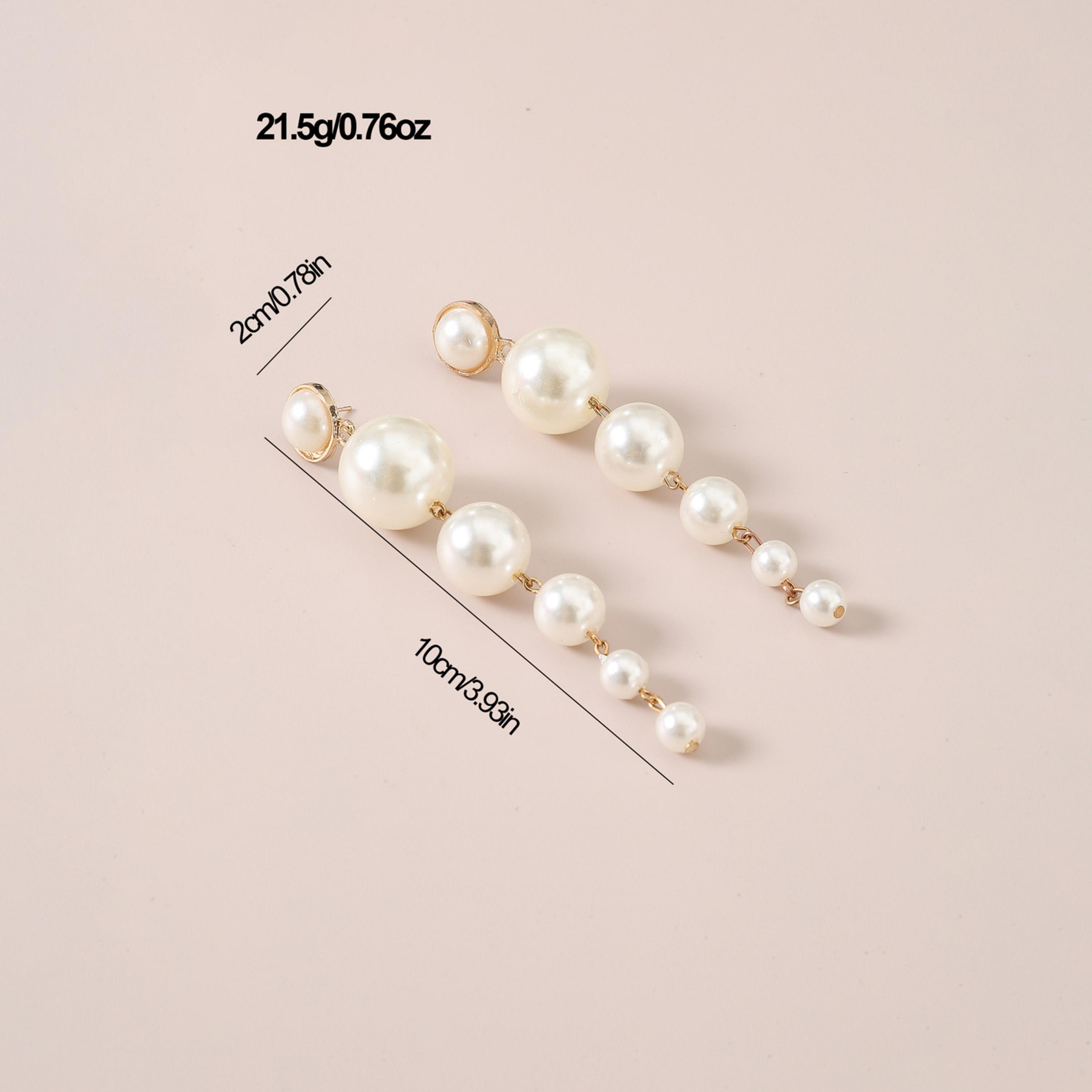 تيك تو - أقراط شراشيب لؤلؤ صناعي-women-watchesandjewellery-jewellery-earrings-image-5