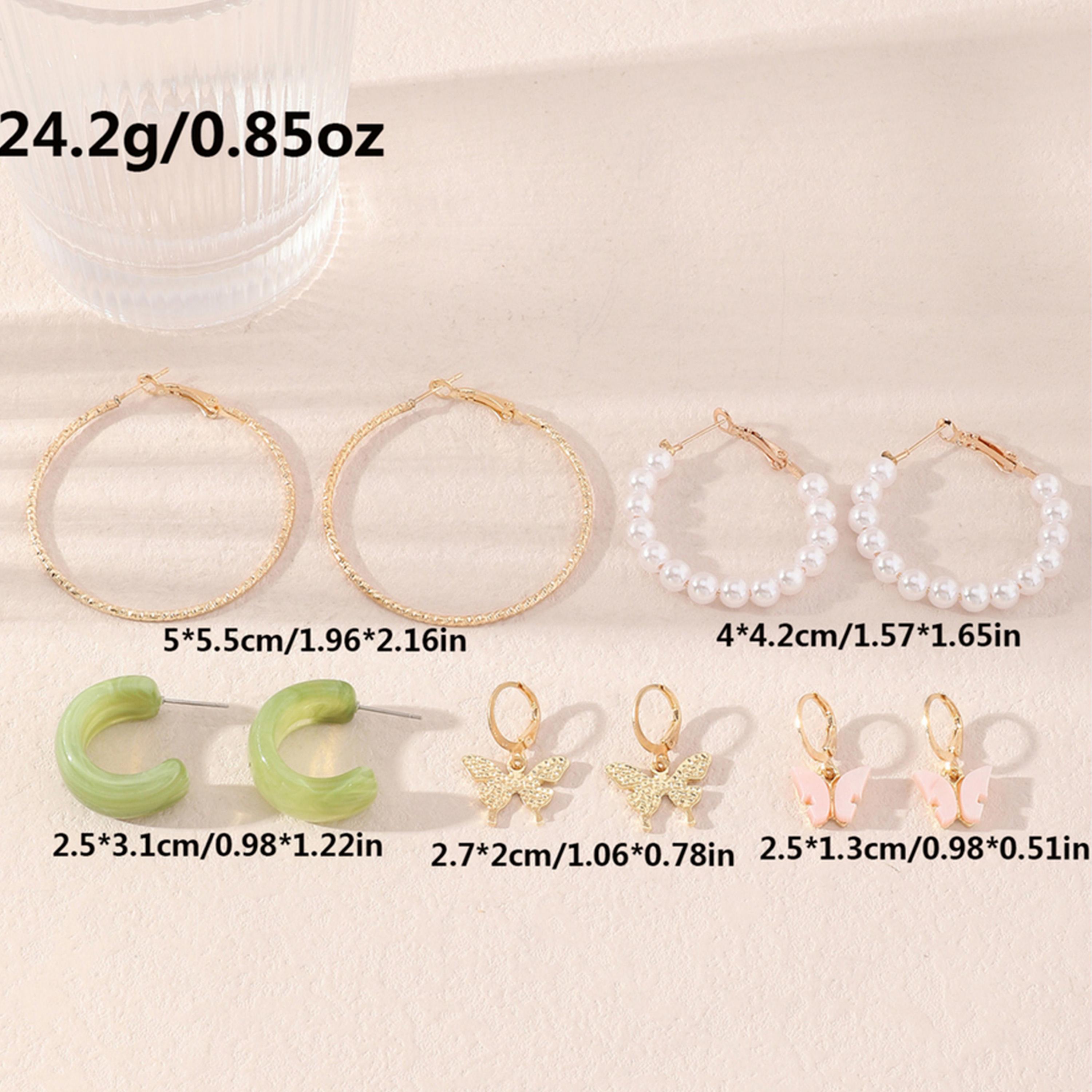 Take Two Set of 5 - Heart Butterfly Drop Earring-women-watchesandjewellery-jewellery-earrings-image-5
