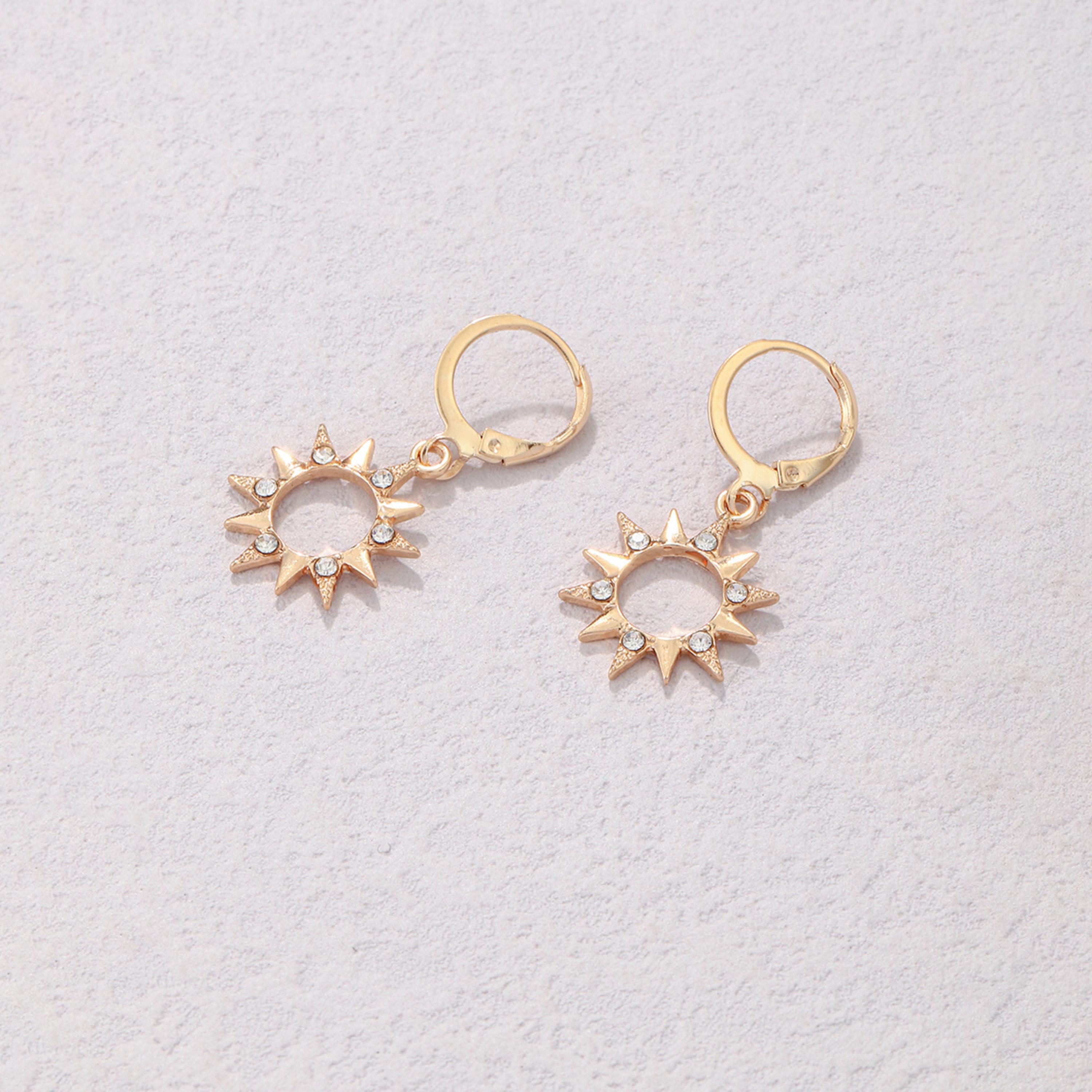 Take Two Rhinestone Sun Drop Earrings-women-watchesandjewellery-jewellery-earrings-image-3