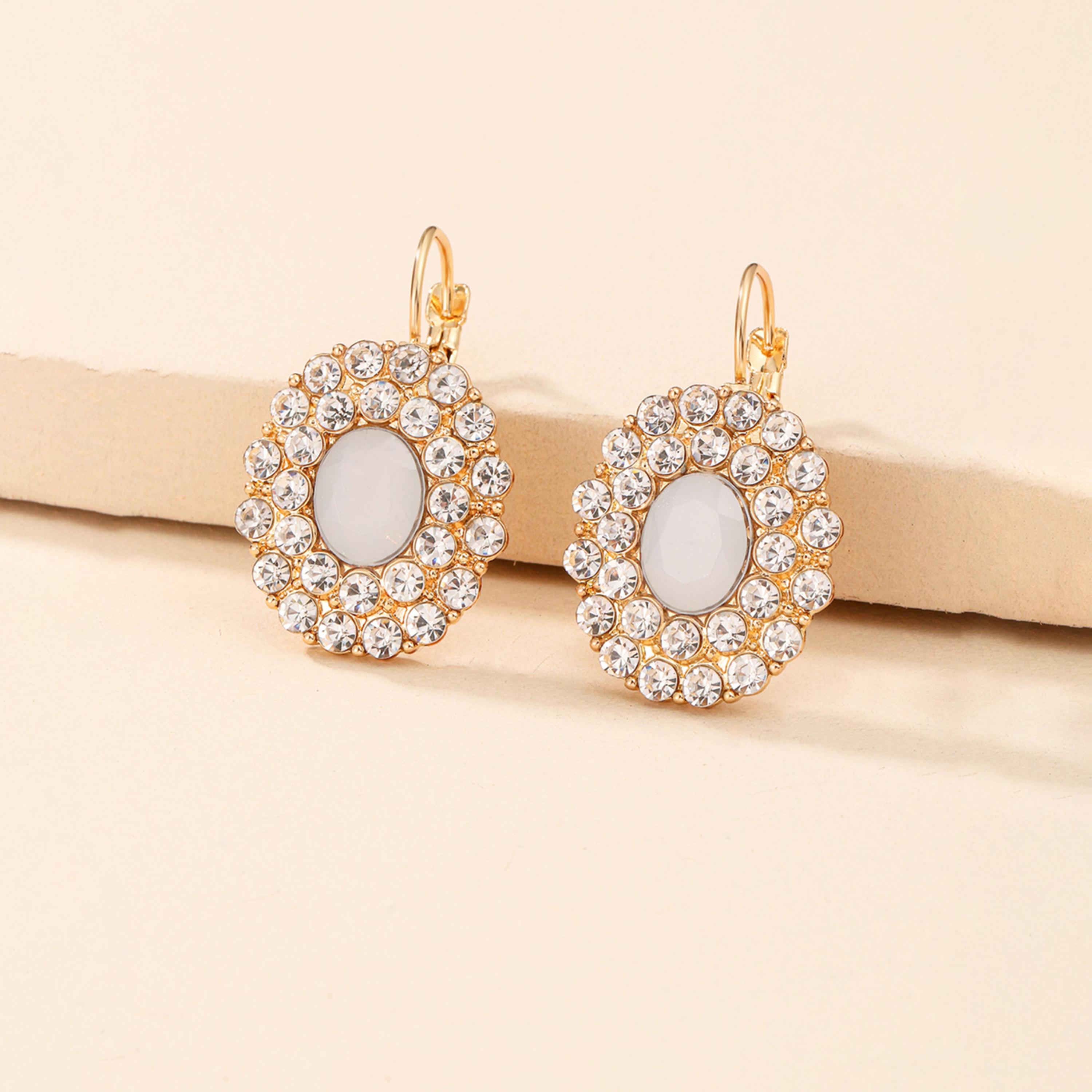 Take Two Rhinestone Round Earrings-women-watchesandjewellery-jewellery-earrings-image-5