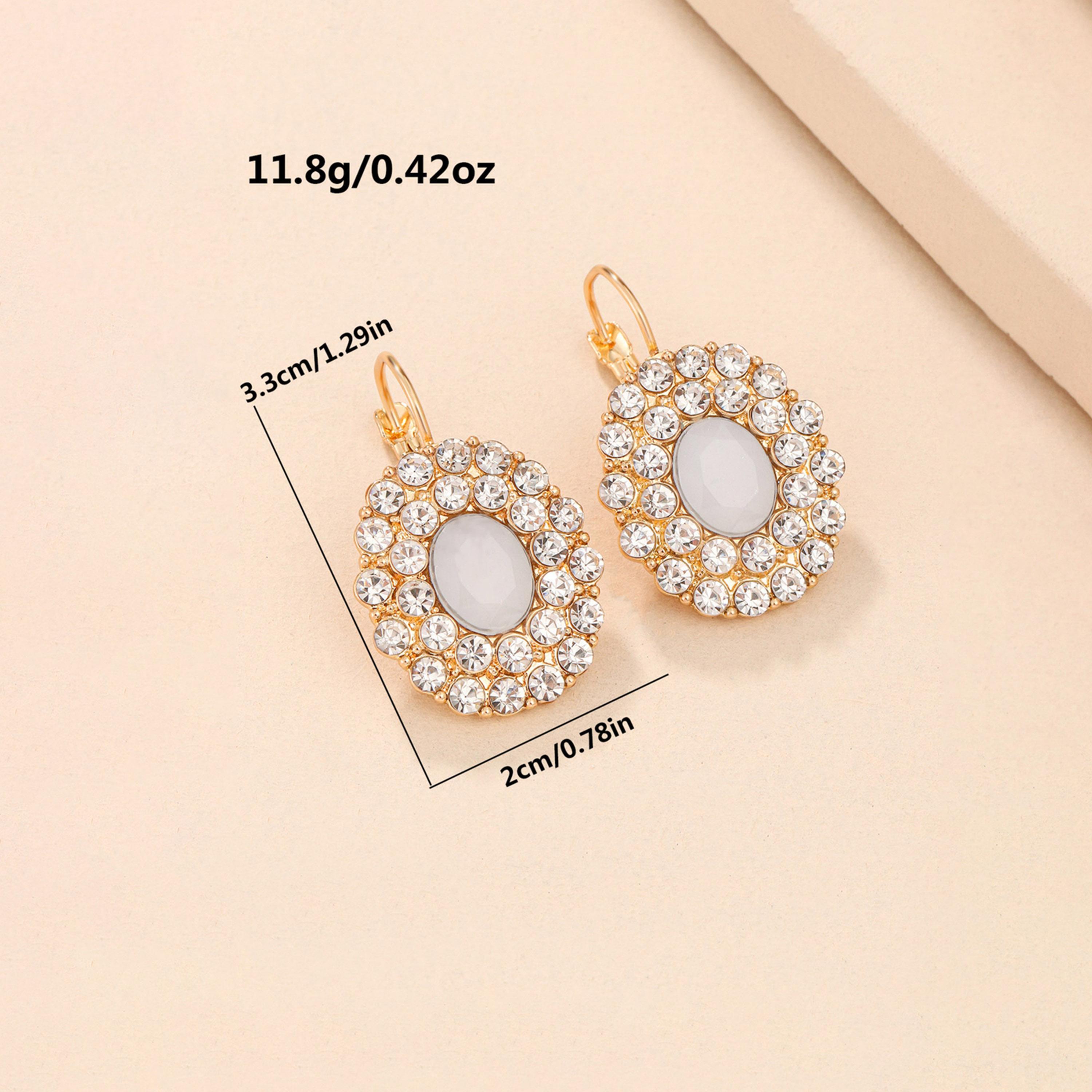 Take Two Rhinestone Round Earrings-women-watchesandjewellery-jewellery-earrings-image-6