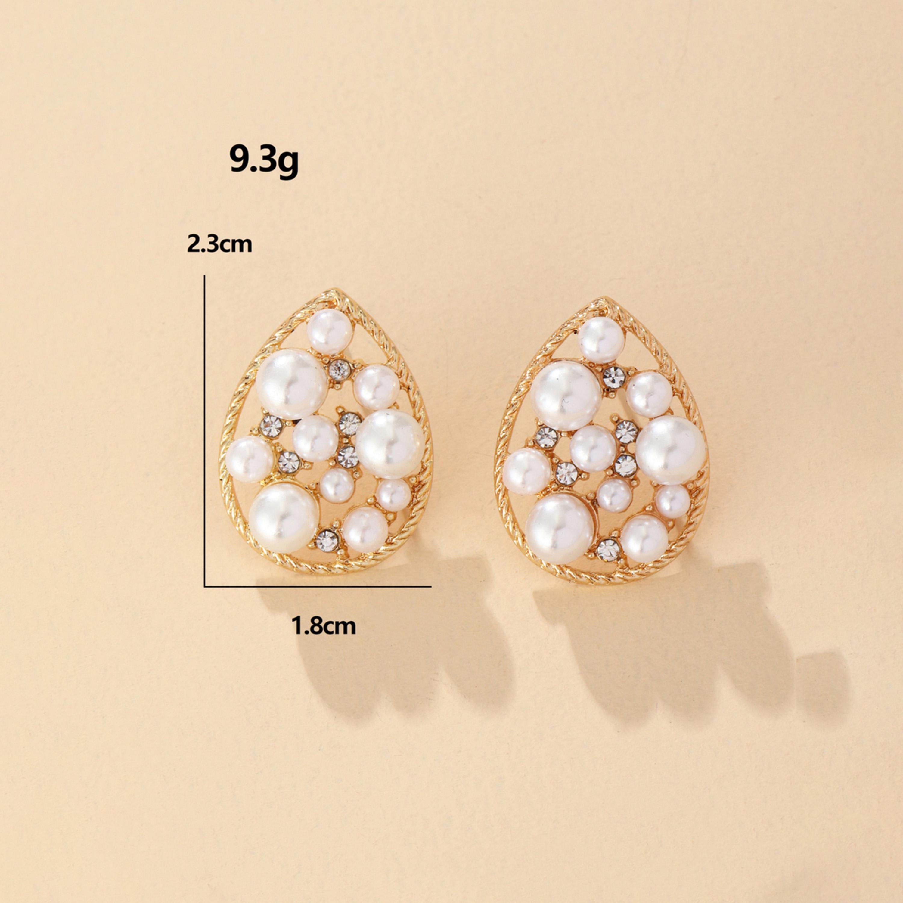 Take Two Faux Pearl Tear Drop Earrings-women-watchesandjewellery-jewellery-earrings-image-5