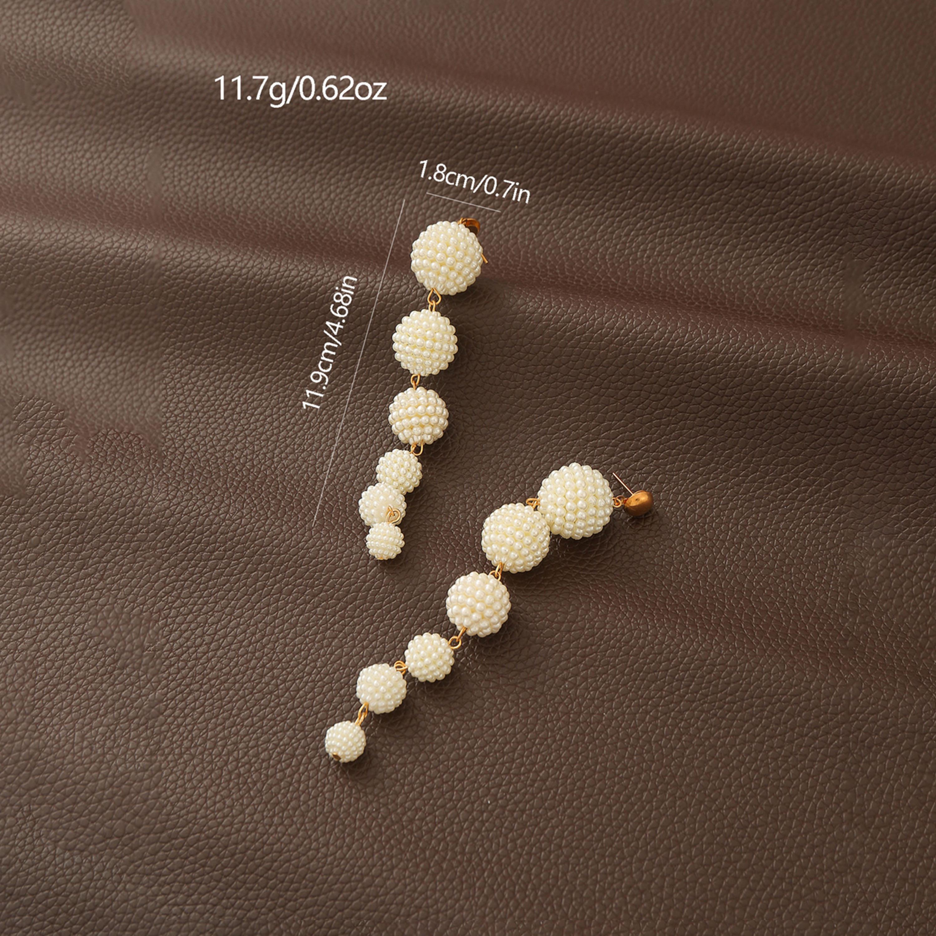 Take Two Faux Pearl Tassel Earrings-women-watchesandjewellery-jewellery-earrings-image-5