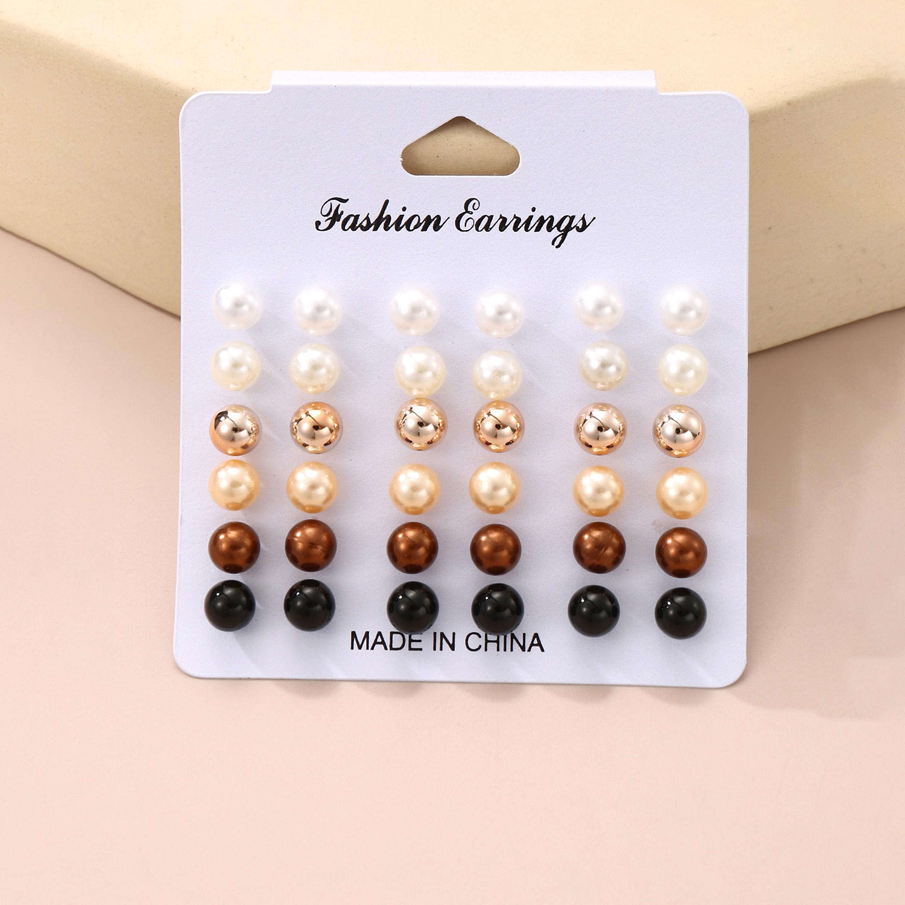 Take Two Set of 18 - Pearl Stud Earring-women-watchesandjewellery-jewellery-earrings-image-2