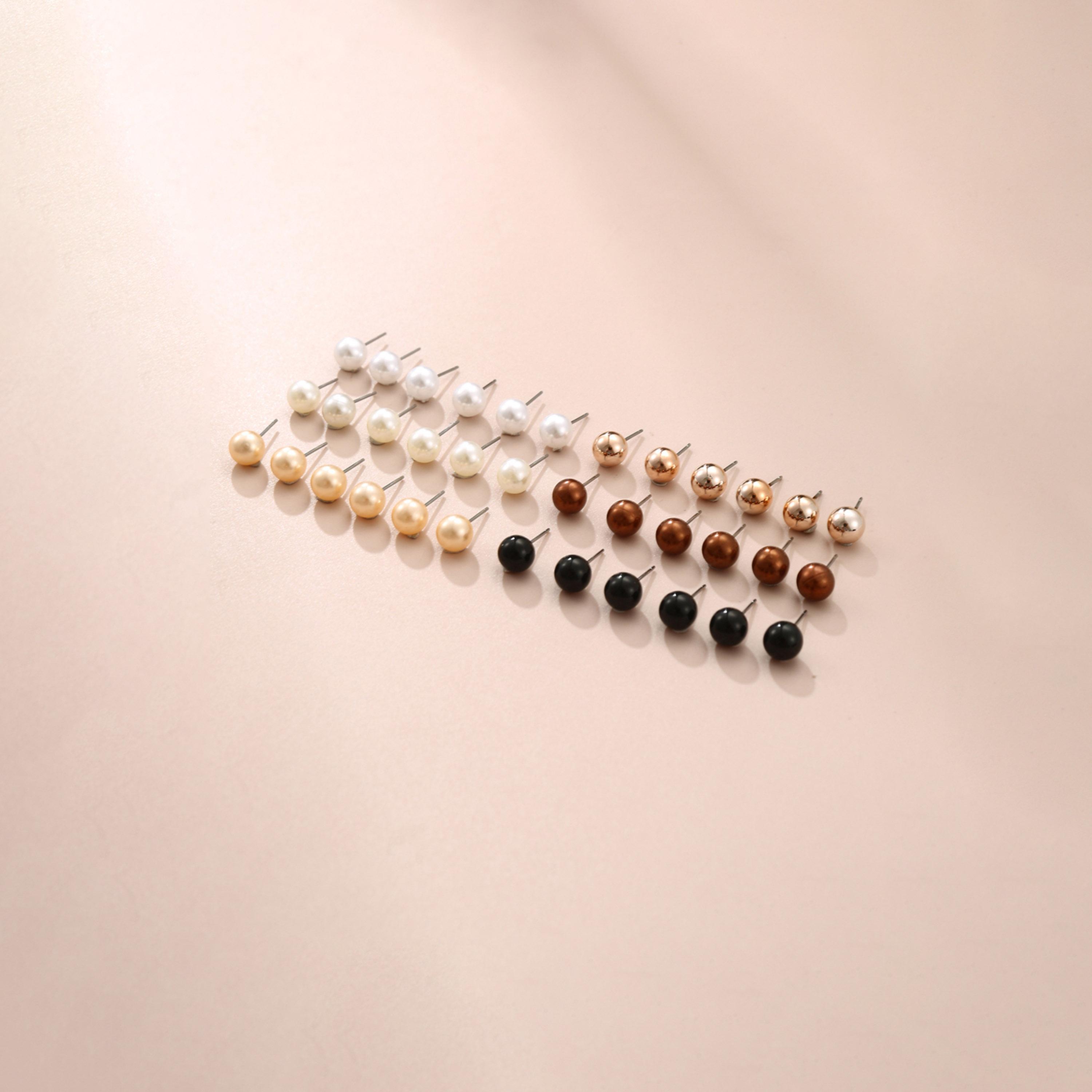 Take Two Set of 18 - Pearl Stud Earring-women-watchesandjewellery-jewellery-earrings-image-3