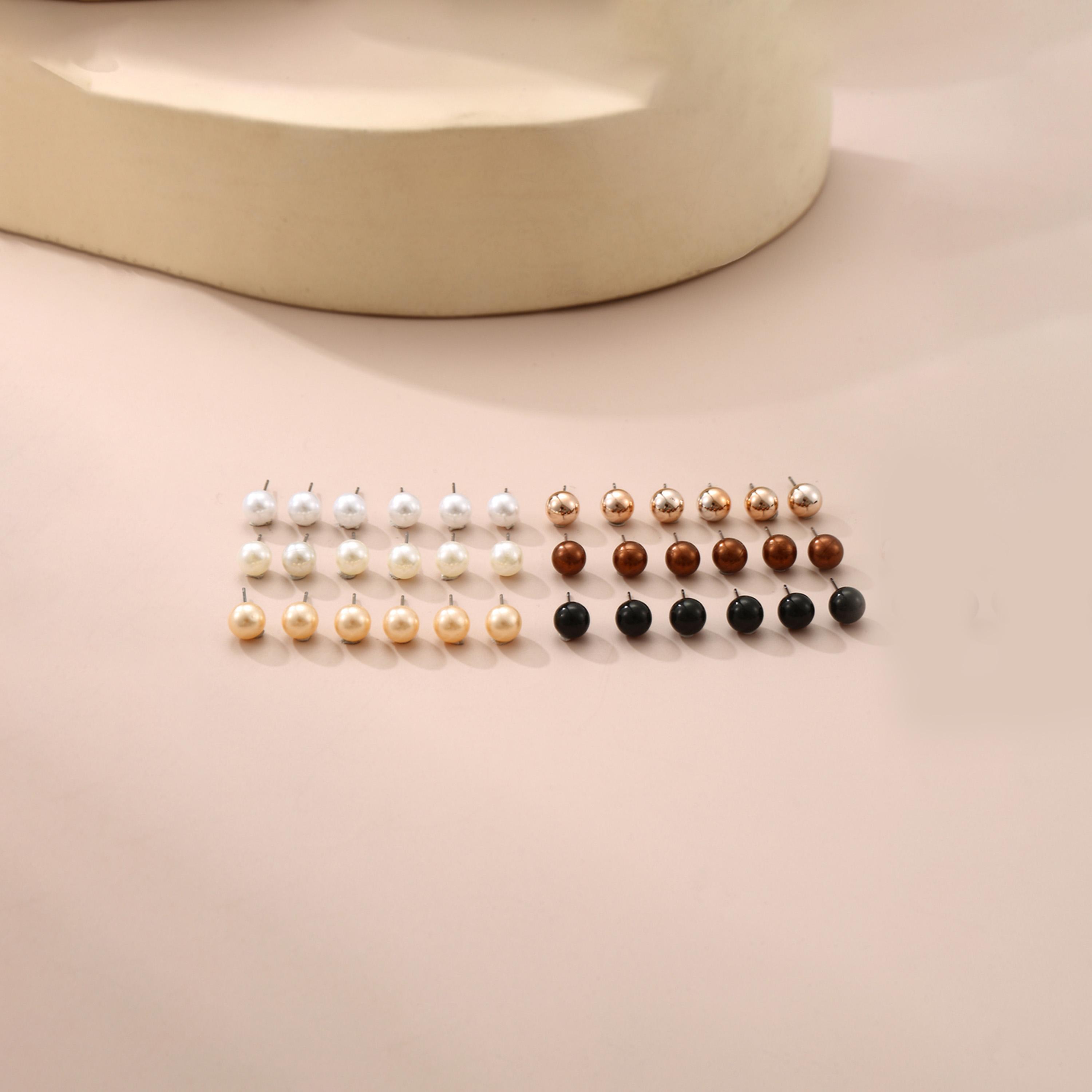 Take Two Set of 18 - Pearl Stud Earring-women-watchesandjewellery-jewellery-earrings-image-6