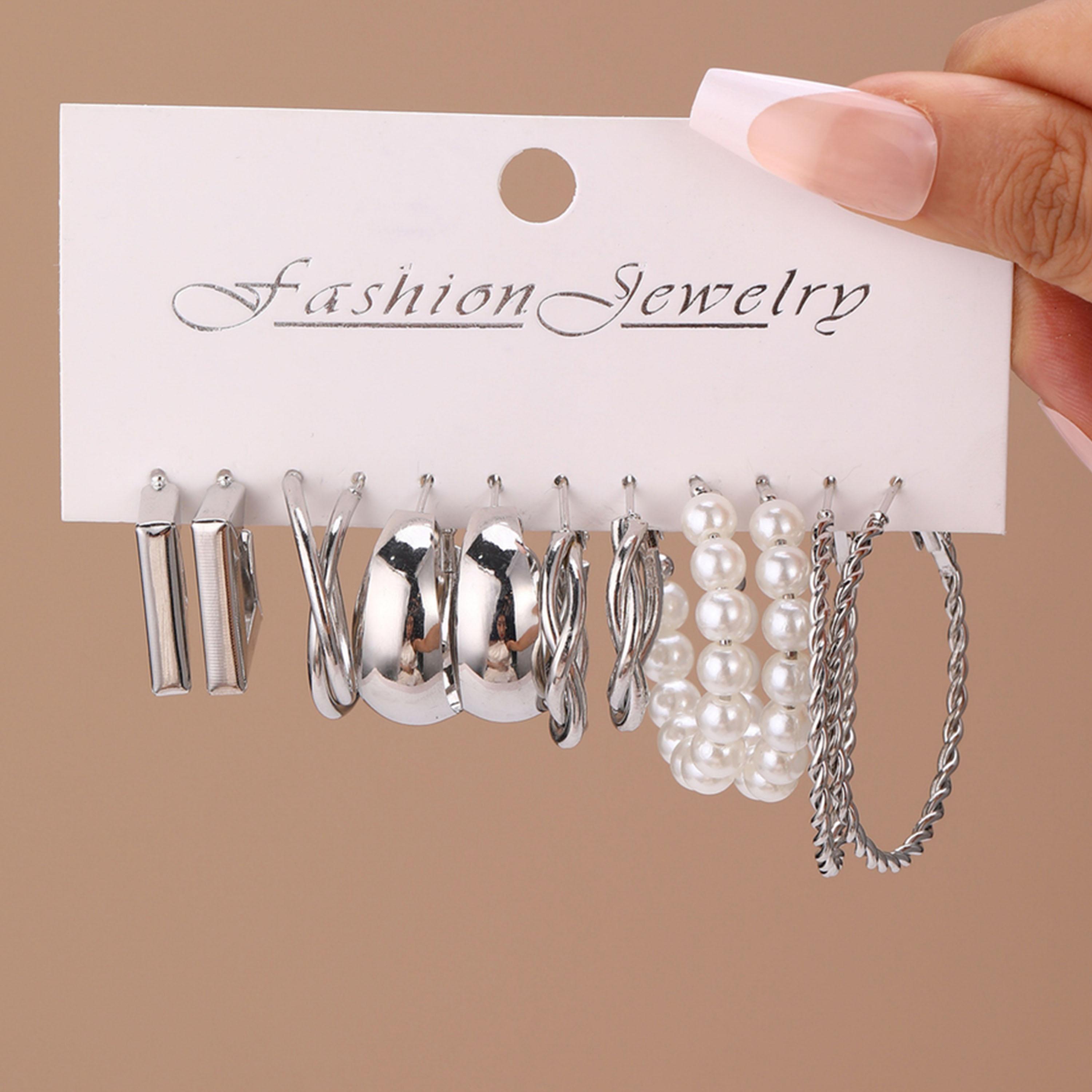 Take Two Set of 6 - Silver Hoop Earrings-women-watchesandjewellery-jewellery-earrings-image-5