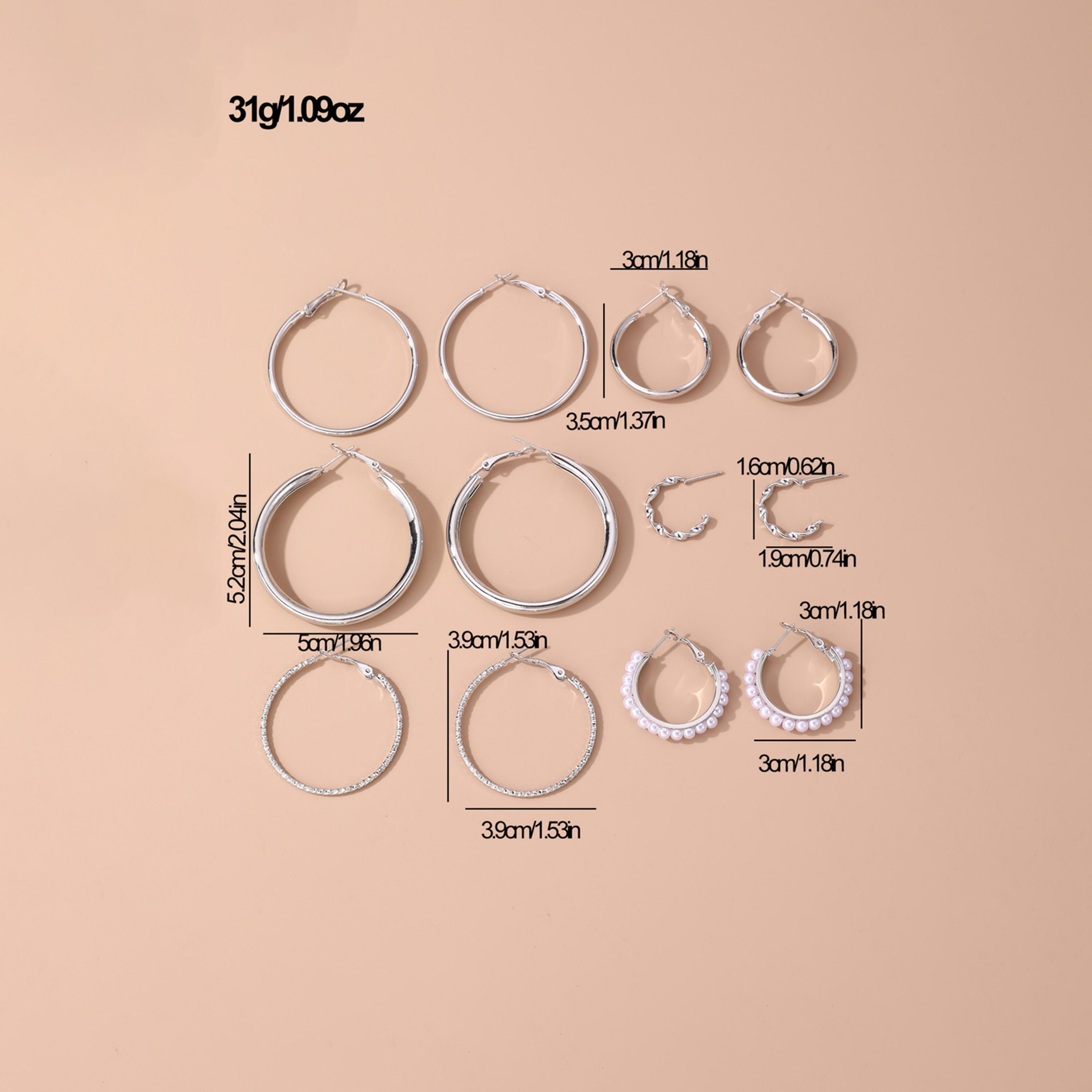 Take Two Set of 6 - Silver Hoop Earrings-women-watchesandjewellery-jewellery-earrings-image-6