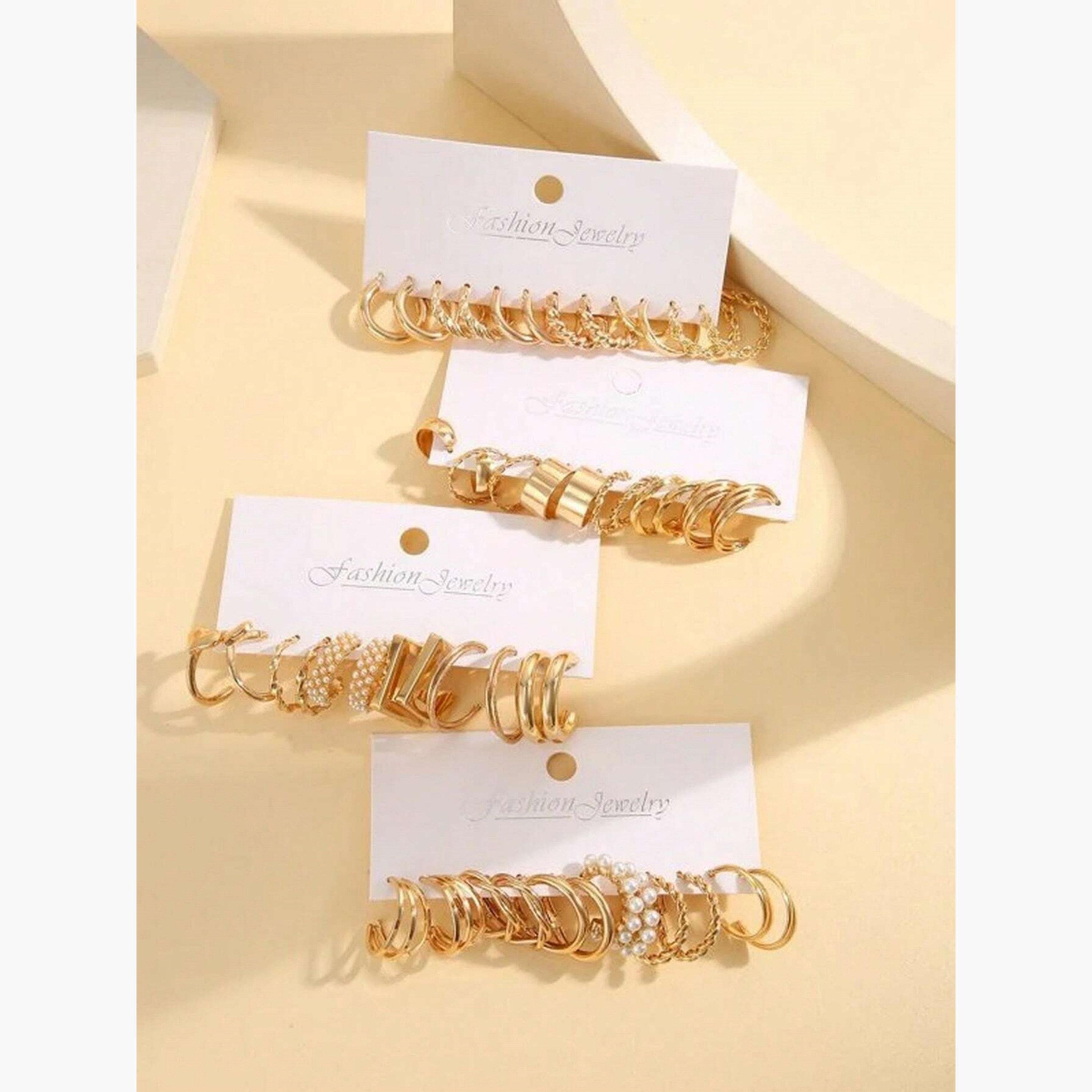 Take Two 6pairs Gold Hoop Earrings Sets-women-watchesandjewellery-jewellery-earrings-image-3