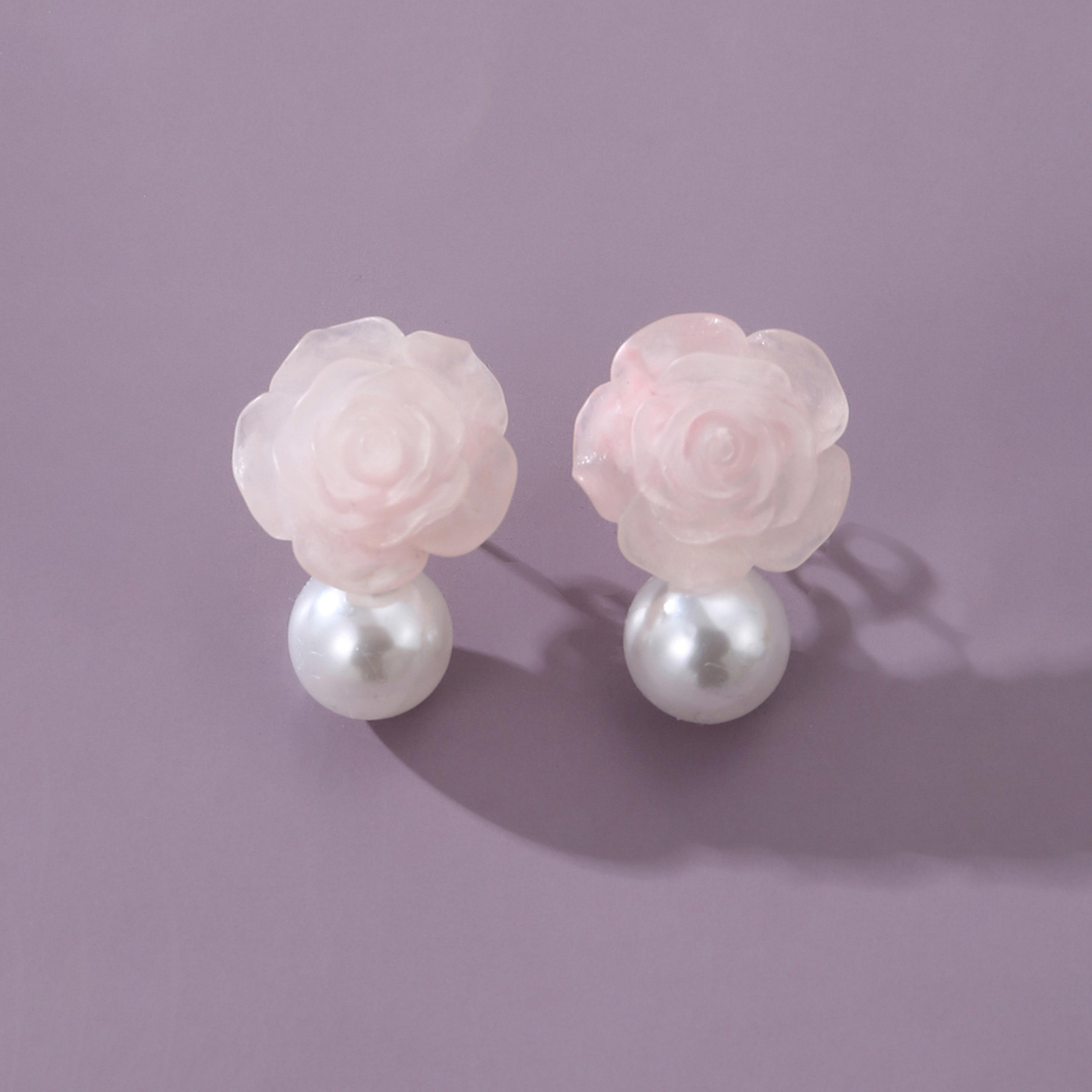 Take Two Faux Pearl Flower Earrings-women-watchesandjewellery-jewellery-earrings-image-6