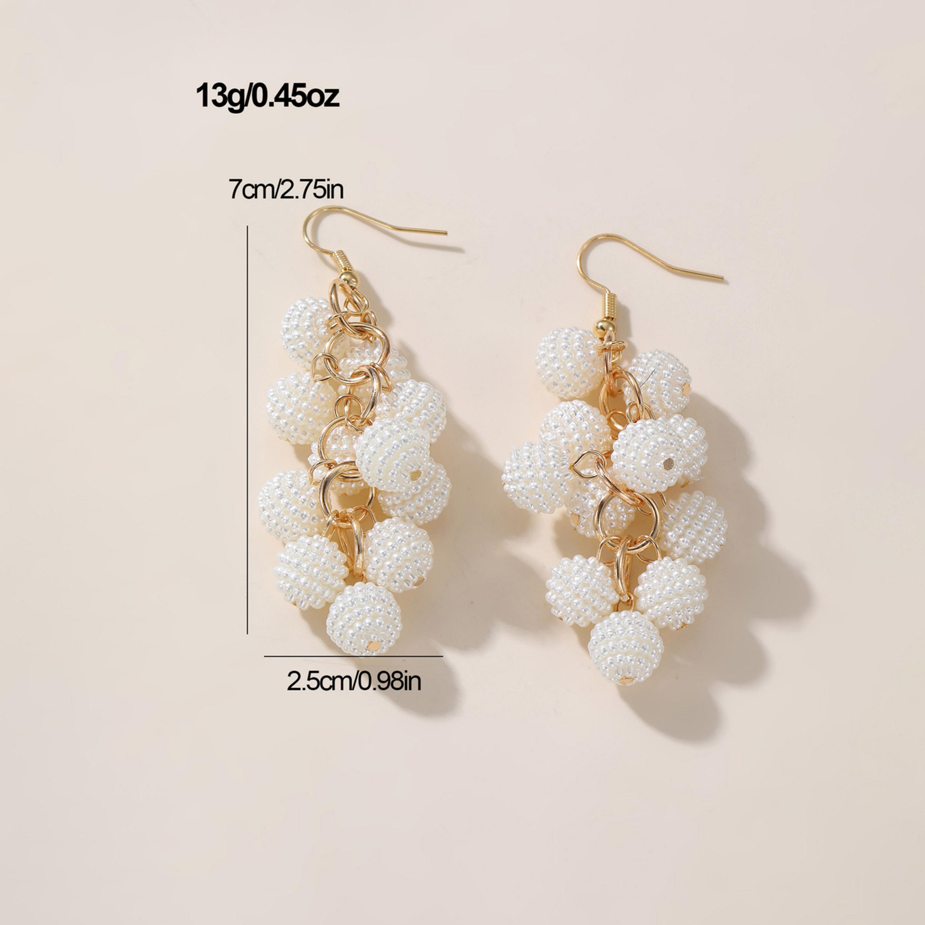 Take Two White Pearl Dangle Earrings-women-watchesandjewellery-jewellery-earrings-image-6