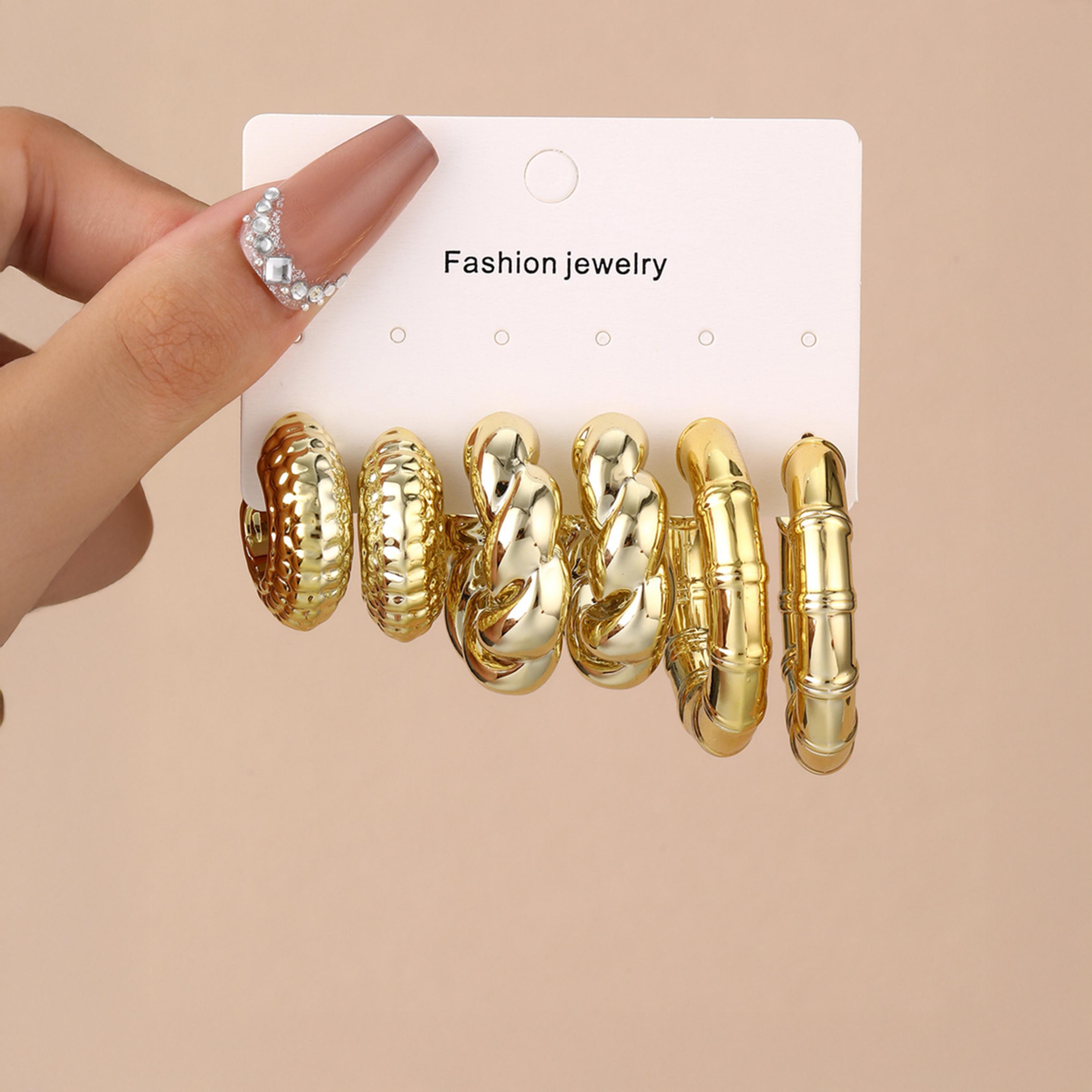 Take Two Set of 3 - Gold Hoop Earrings-women-watchesandjewellery-jewellery-earrings-image-2