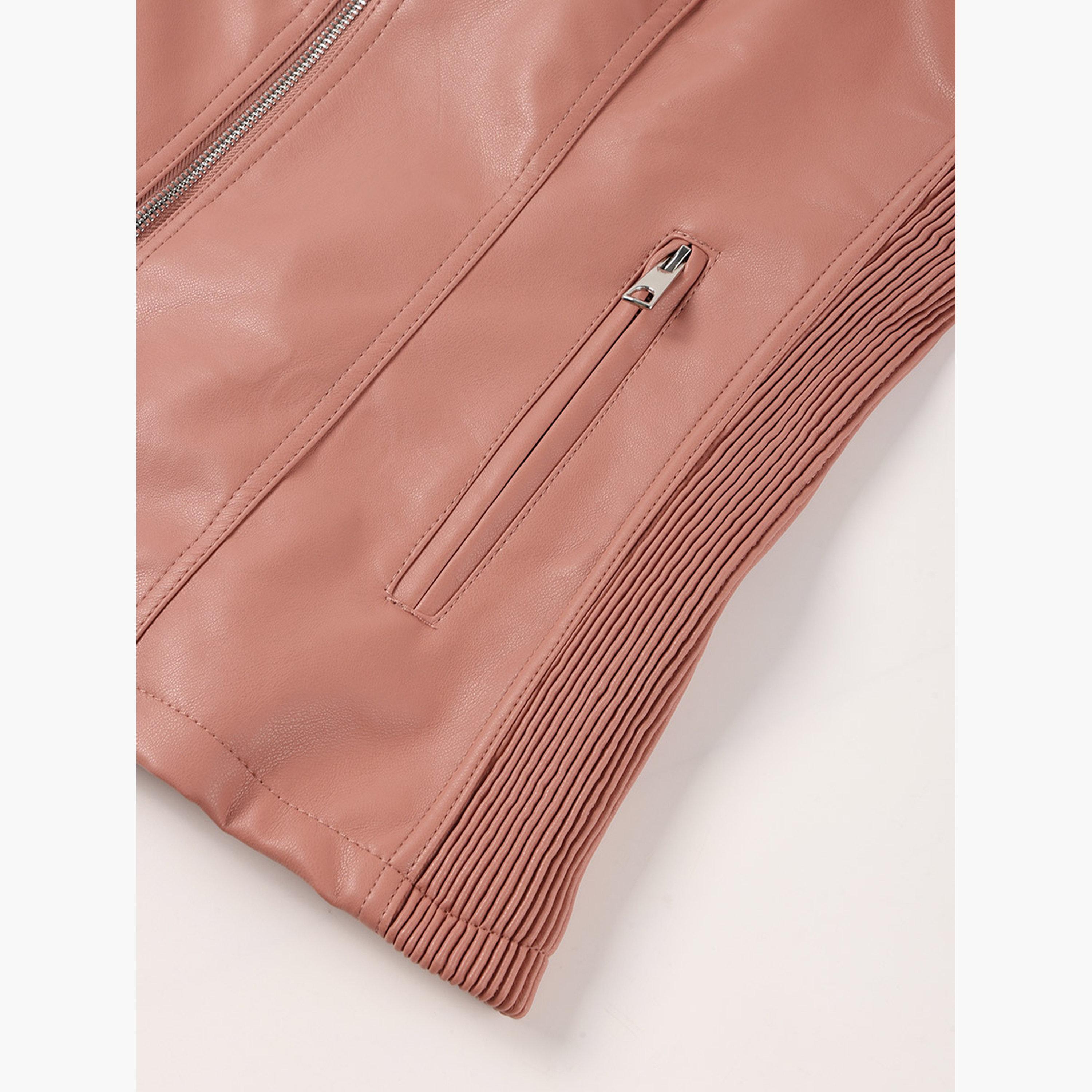 Take Two Solid High Neck Long Sleeves Women's Zip Up Jacket-women-winterwear-coatsandjackets-jackets-image-5