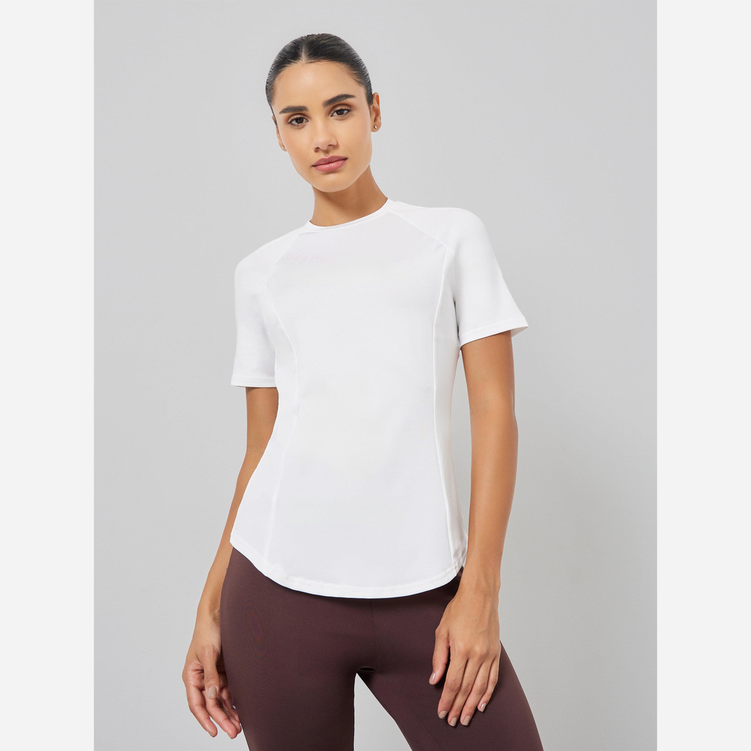 Styli Racerback Mesh Insert Short Sleeve Top-women-clothing-sportswearandactivewear-tshirtsandvests-image-1