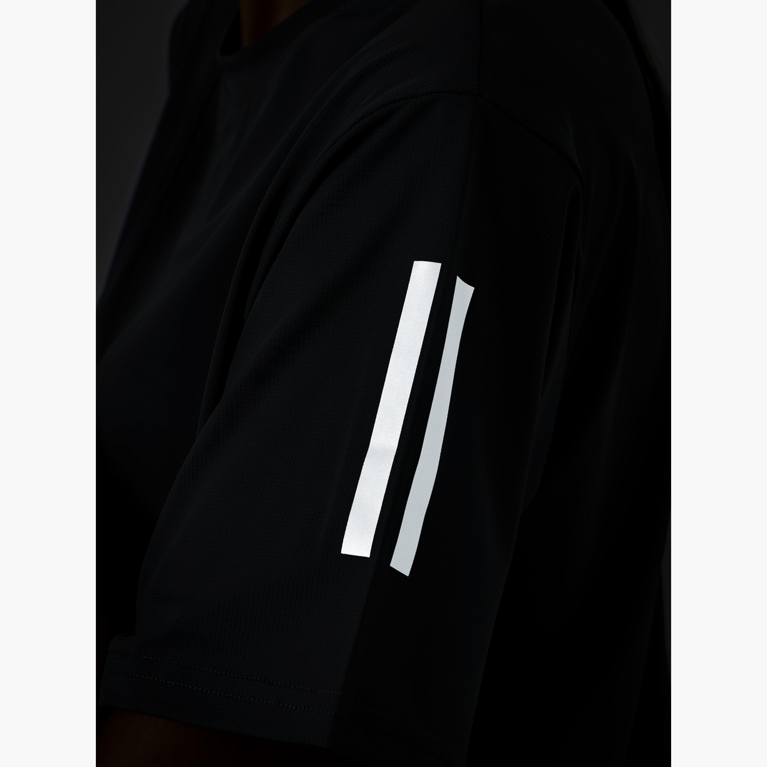 Styli Textured Dual Reflective Striped Top-women-clothing-tshirts-image-5