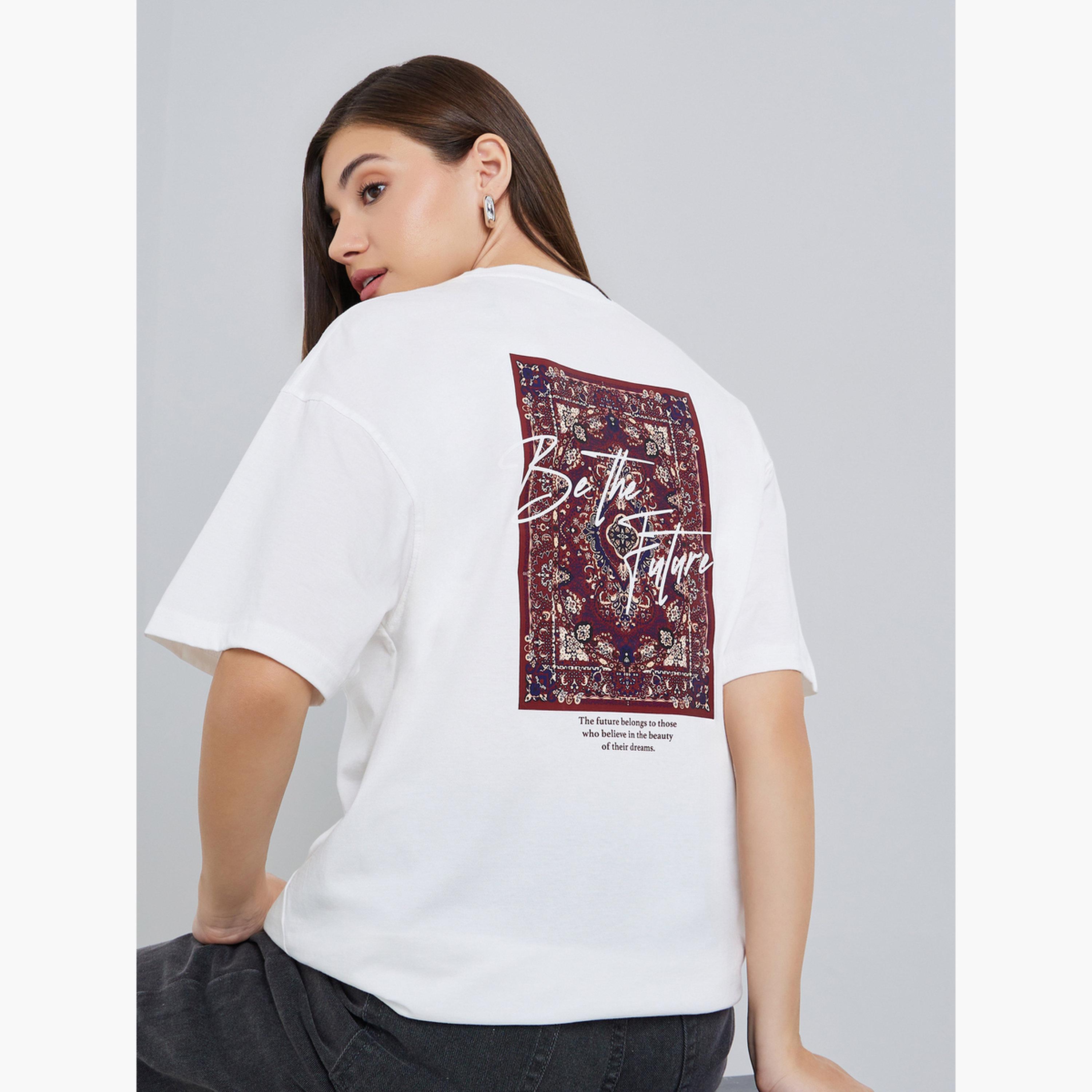 Styli Women Oversized Graphic Print T-Shirt-women-clothing-tshirts-image-3