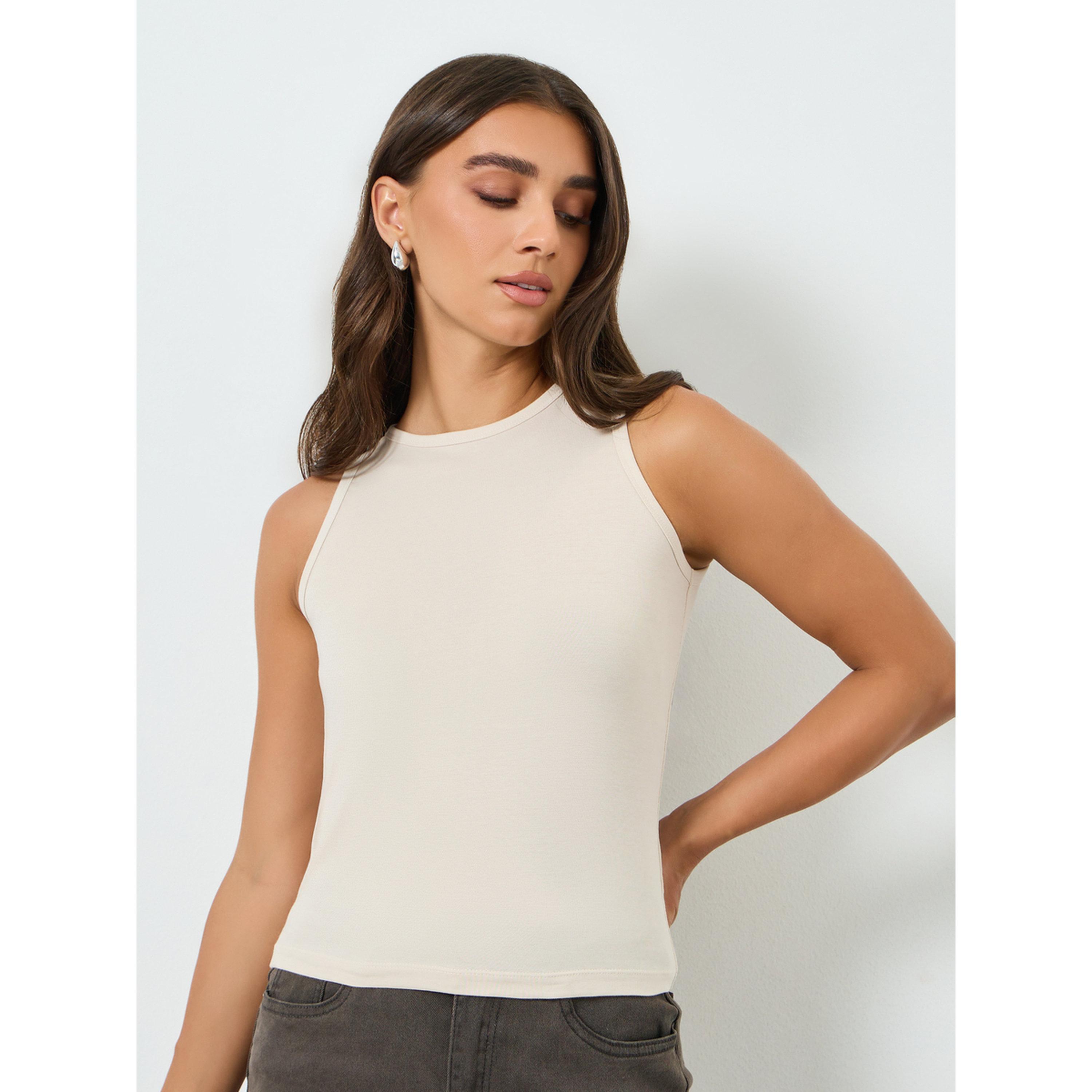 Styli Pack of 2 - Solid Fitted Tank Top-women-clothing-tshirts-image-4