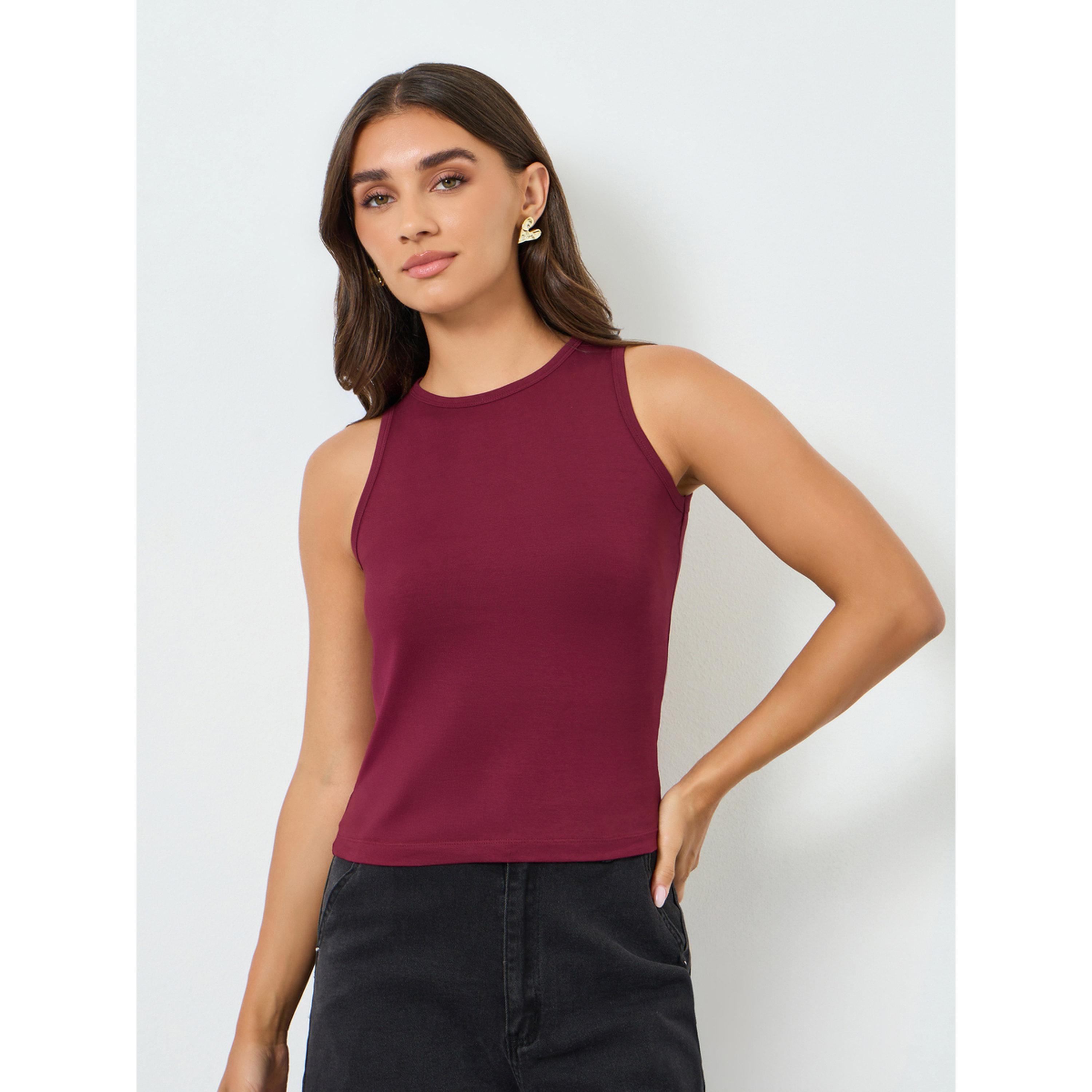 Styli Pack of 2 - Solid Fitted Tank Top-women-clothing-tshirts-image-5