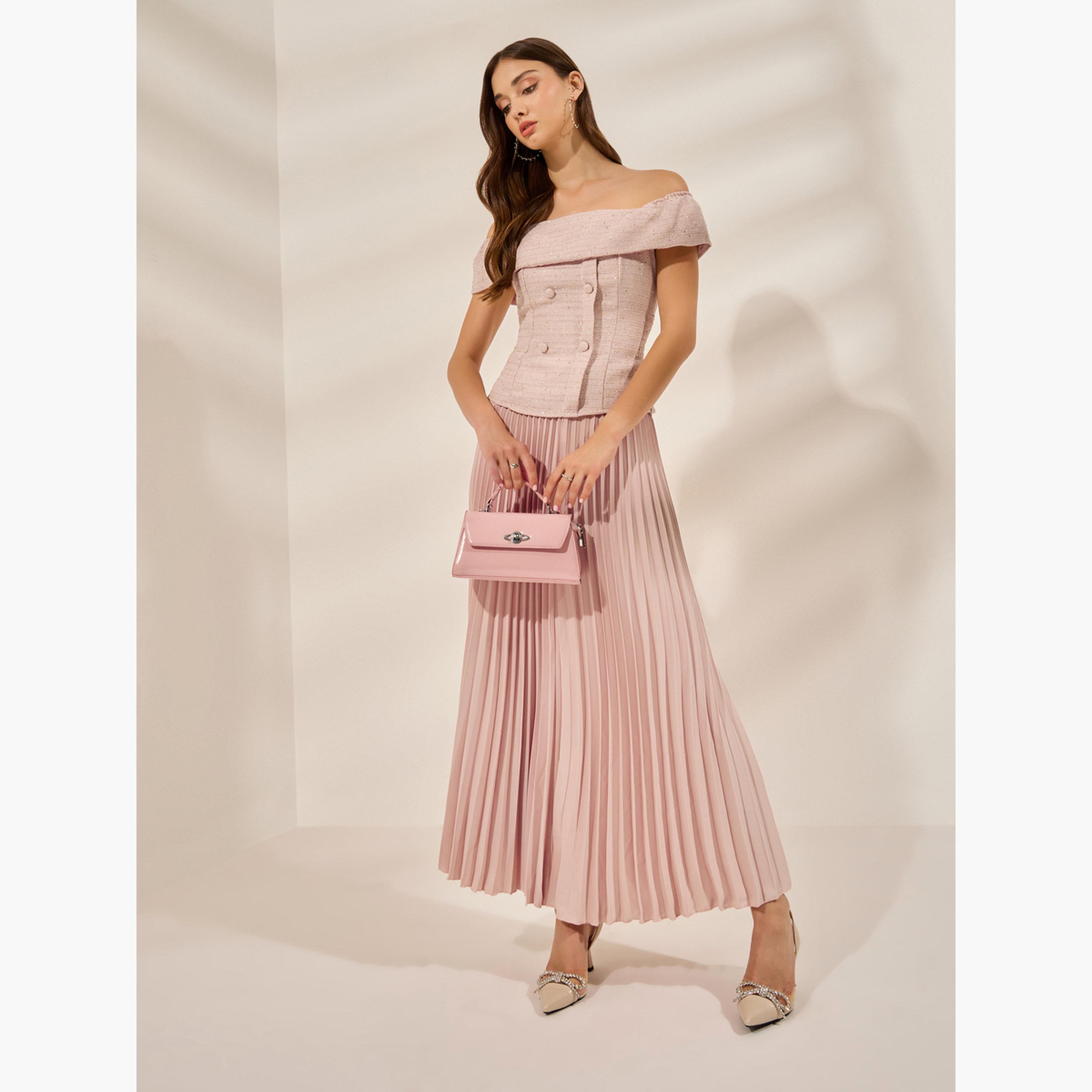 Styli Light Pink Off-Shoulder Top-women-clothing-shirtsandblouses-blouses-image-2
