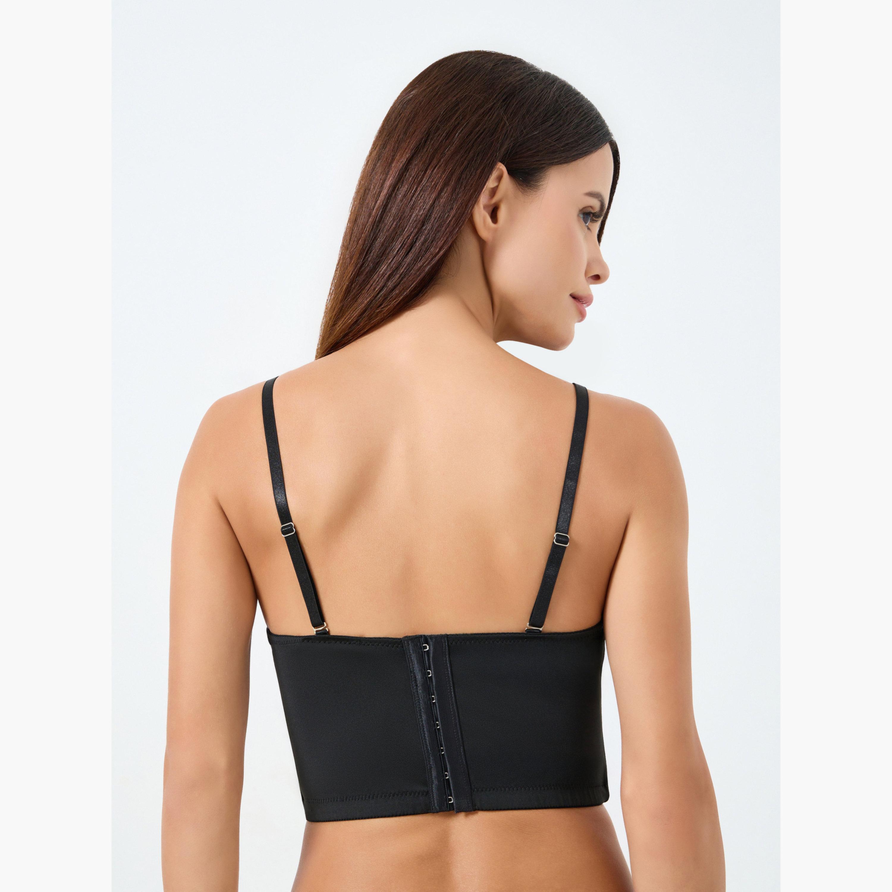 تيك تو - حمالة صدر سلكية مزينة بشراشيب وأحجار الراين وحمالات كتف لامعة-women-clothing-lingerie-bras-image-3