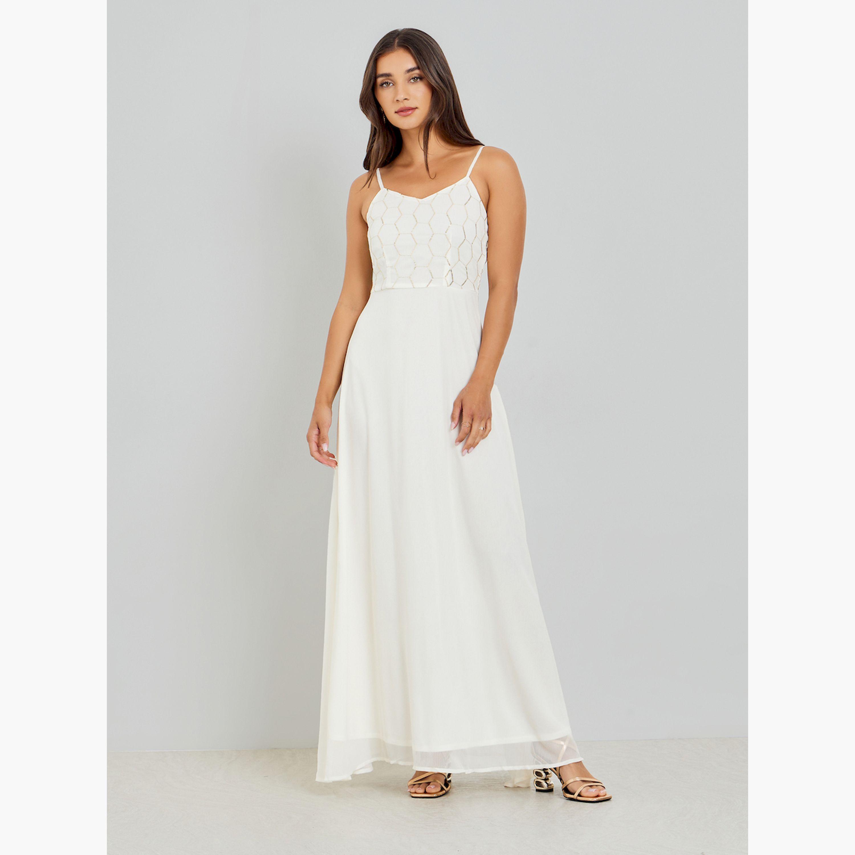 فستان طويل بالترتر مع كاب قابل للإزالة-women-clothing-dresses-image-2