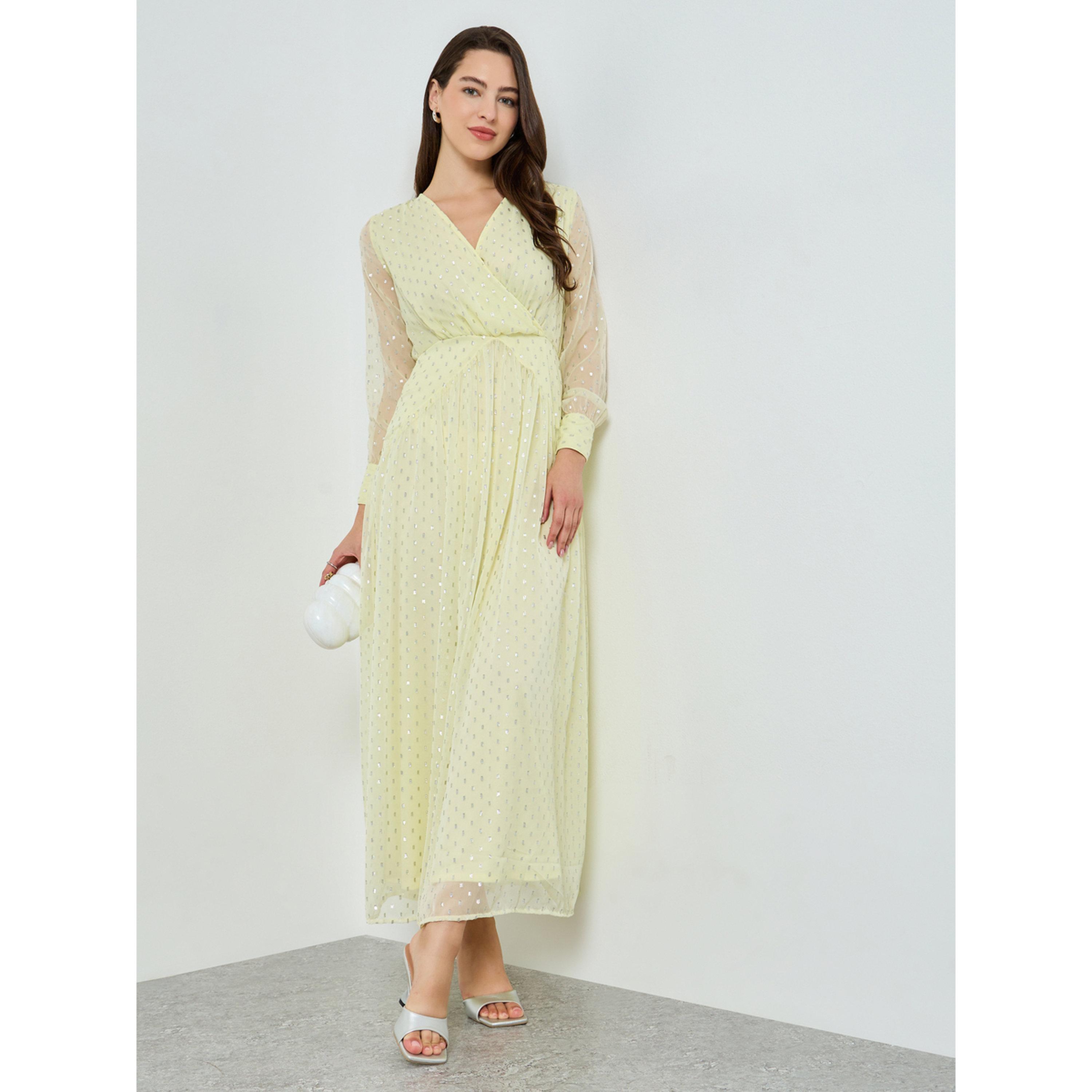 Styli Women Lurex Design A-Line Maxi Dress-women-clothing-dresses-image-1