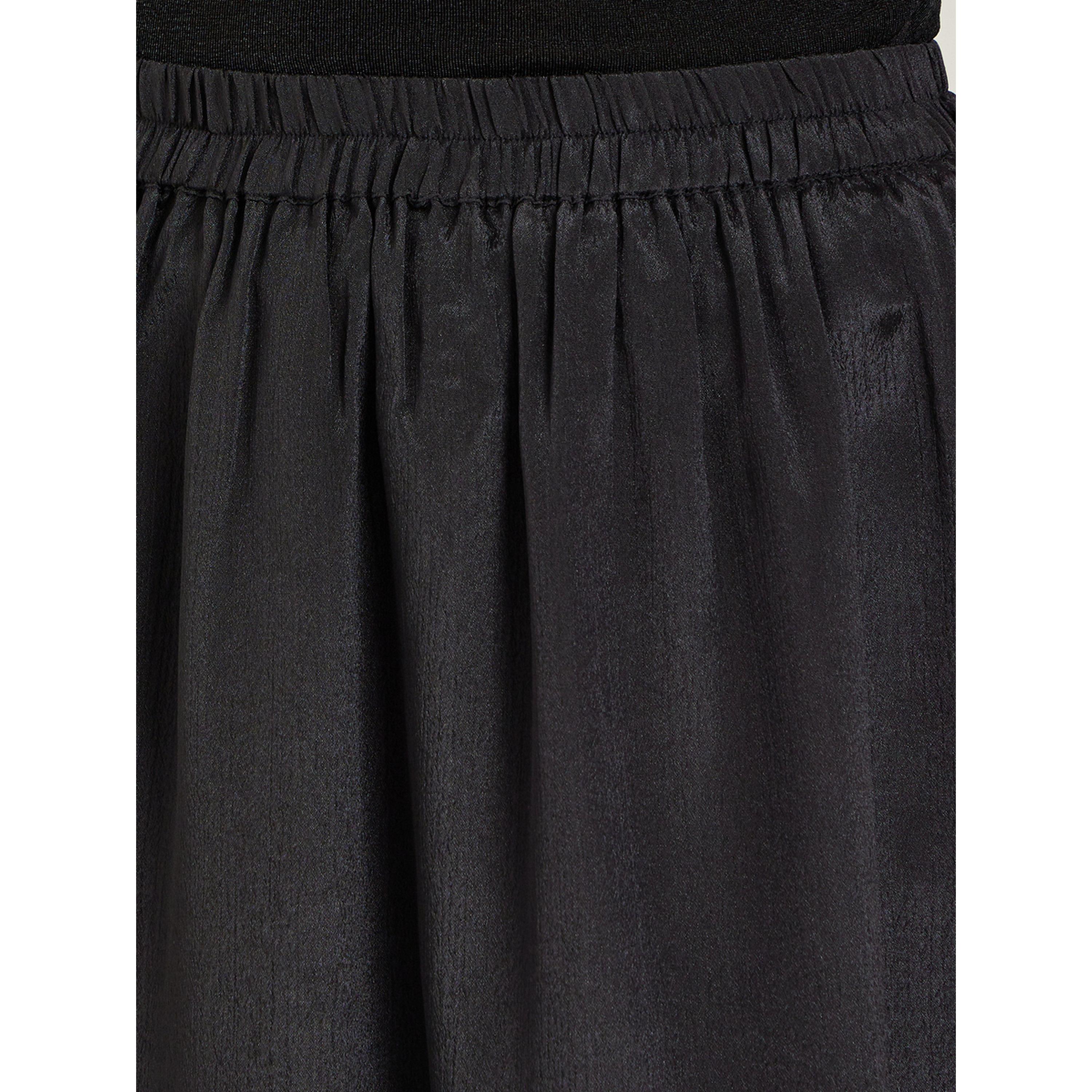 Styli Black Solid A-Line Maxi Skirt-women-clothing-bottoms-skirts-image-3