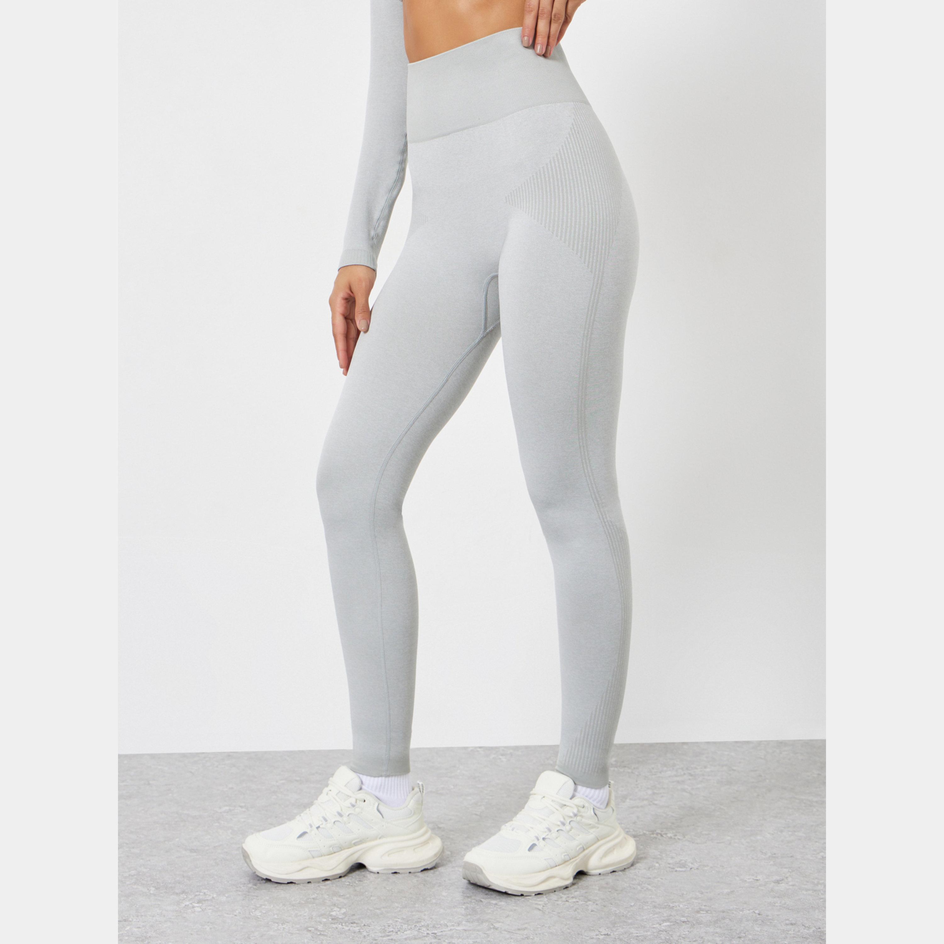 ستايلي - بلوزة بأكمام طويلة من الجاكار مع ليقنز/ فيزون-women-clothing-sportswearandactivewear-trackpantsandtracksuits-image-4