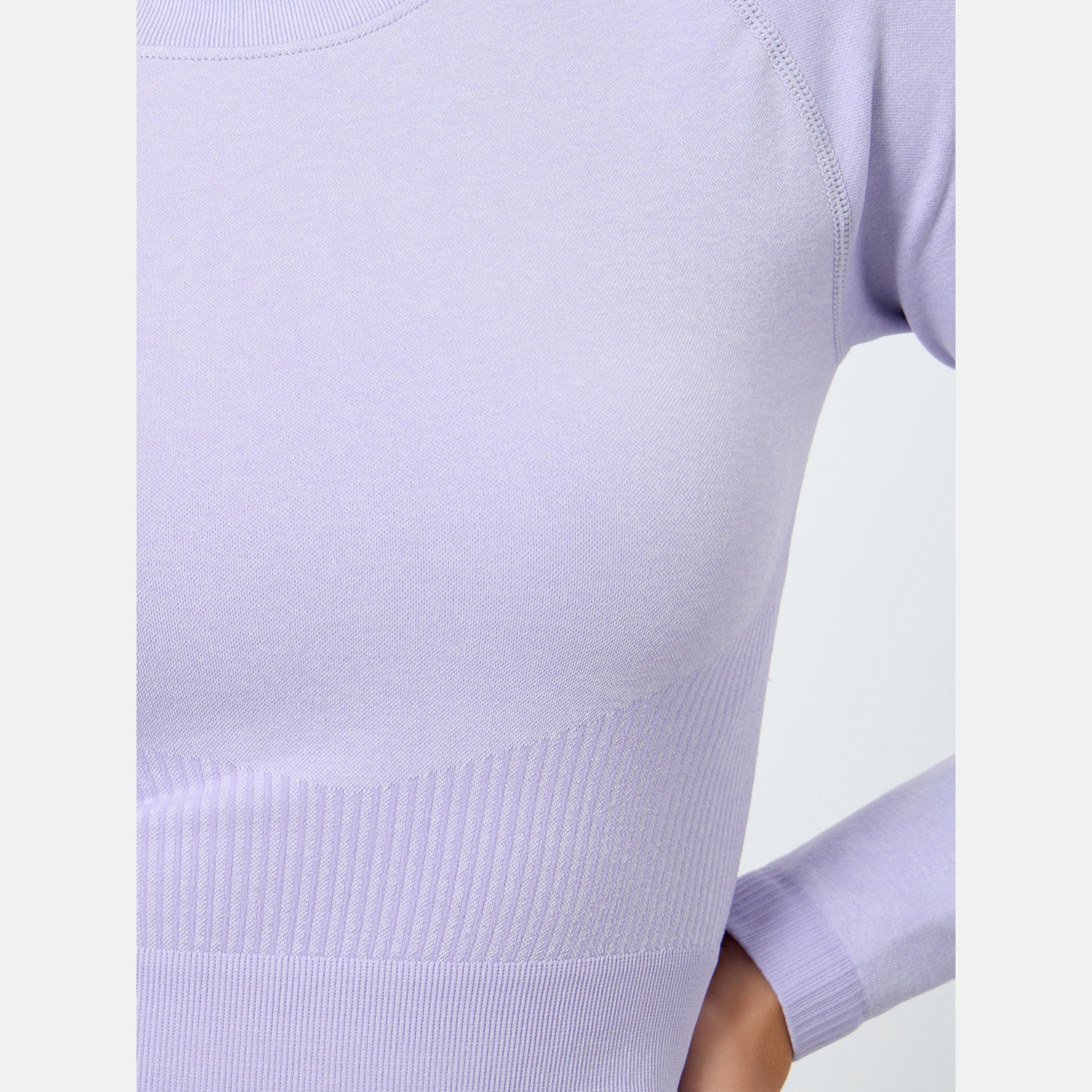 ستايلي - طقم بلوزة بأكمام طويلة من الجاكار مع ليقنز/ فيزون-women-clothing-sportswearandactivewear-trackpantsandtracksuits-image-3
