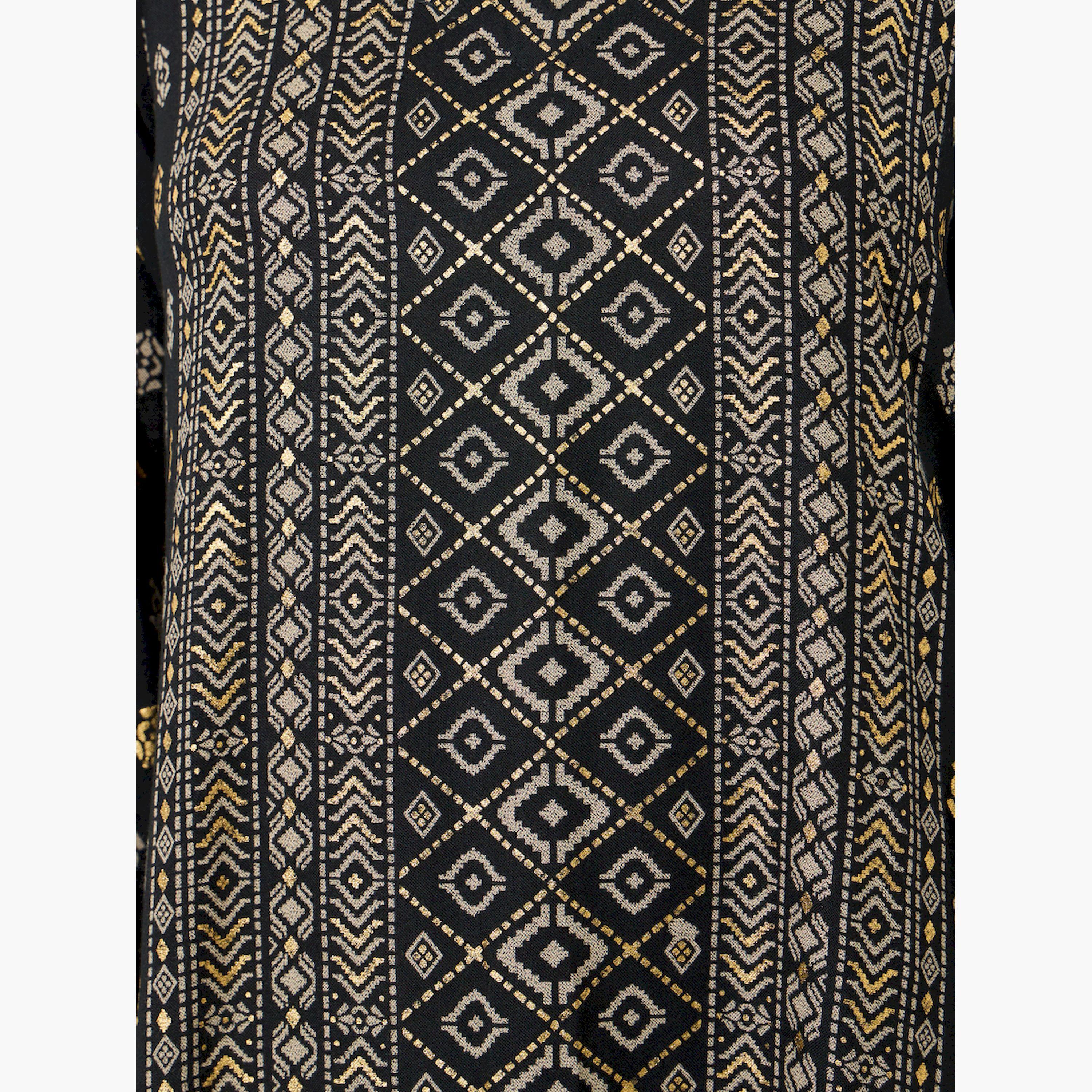 جلابية بحافة واسعة وطبعة فويل-women-arabicclothing-jalabiyas-image-4