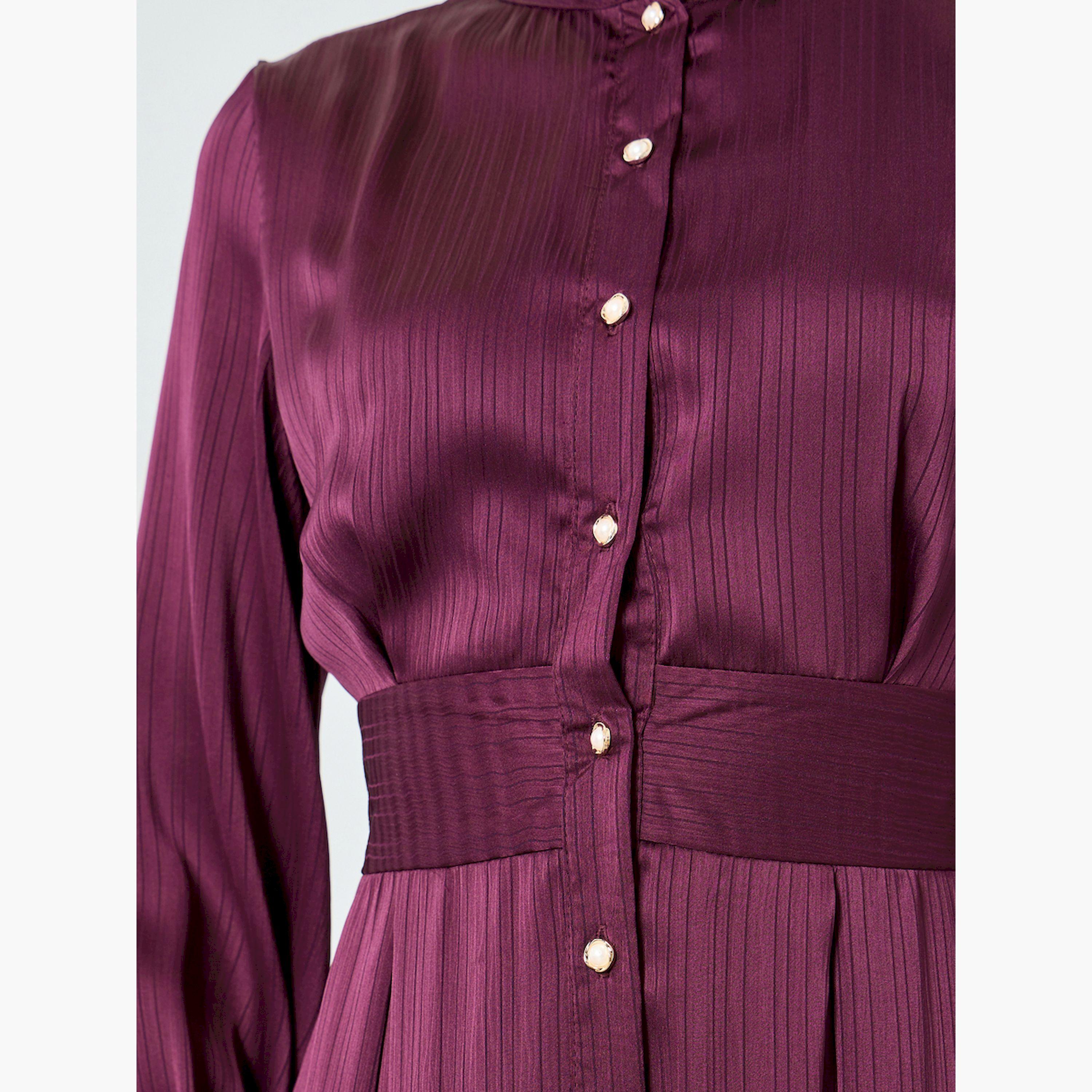 فستان طويل أرجواني بنمط قميص وأكمام طويلة-women-clothing-dresses-image-4
