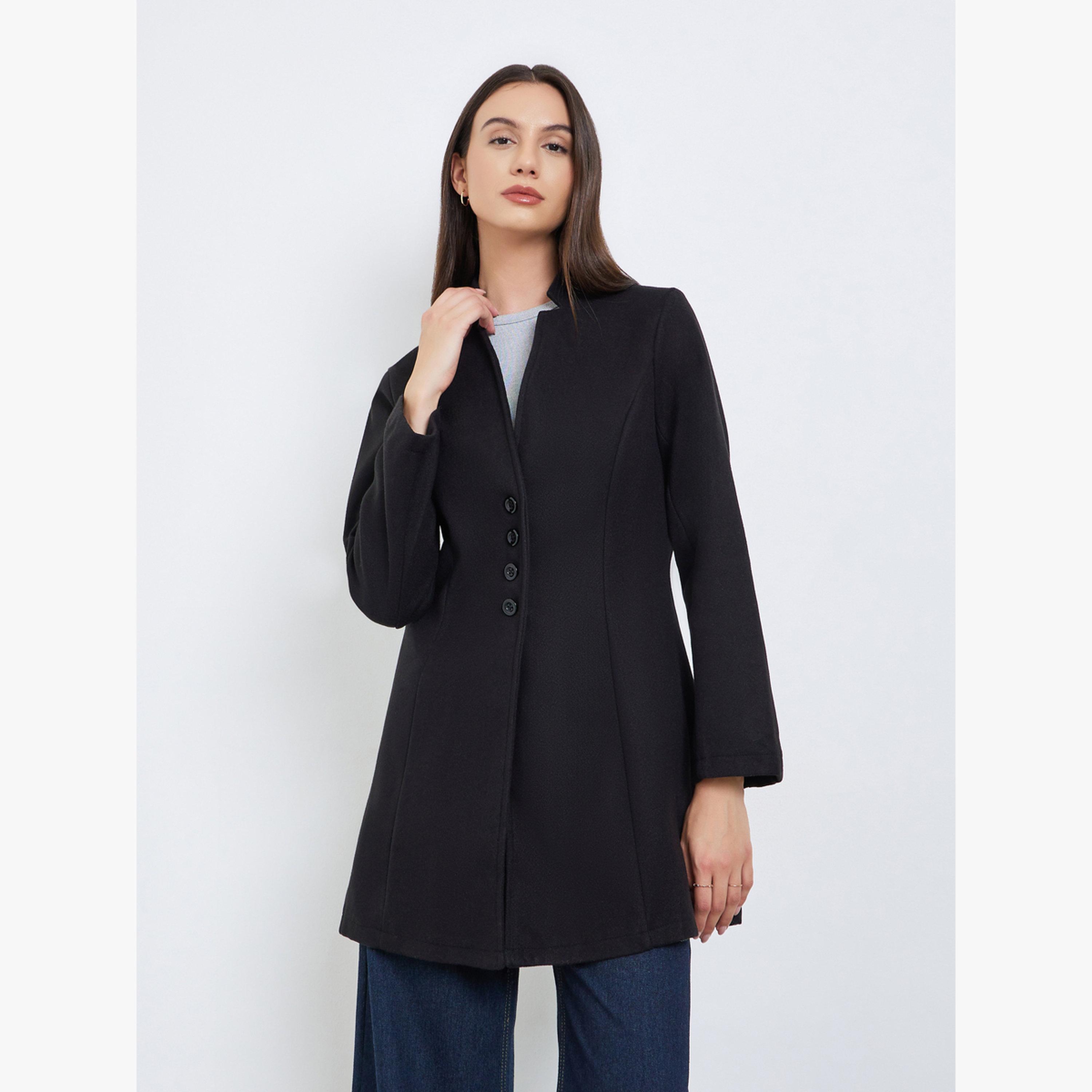 Take Two Women Solid Fitted Long Sleeve Jacket-women-clothing-coatsandjackets-coats-image-3