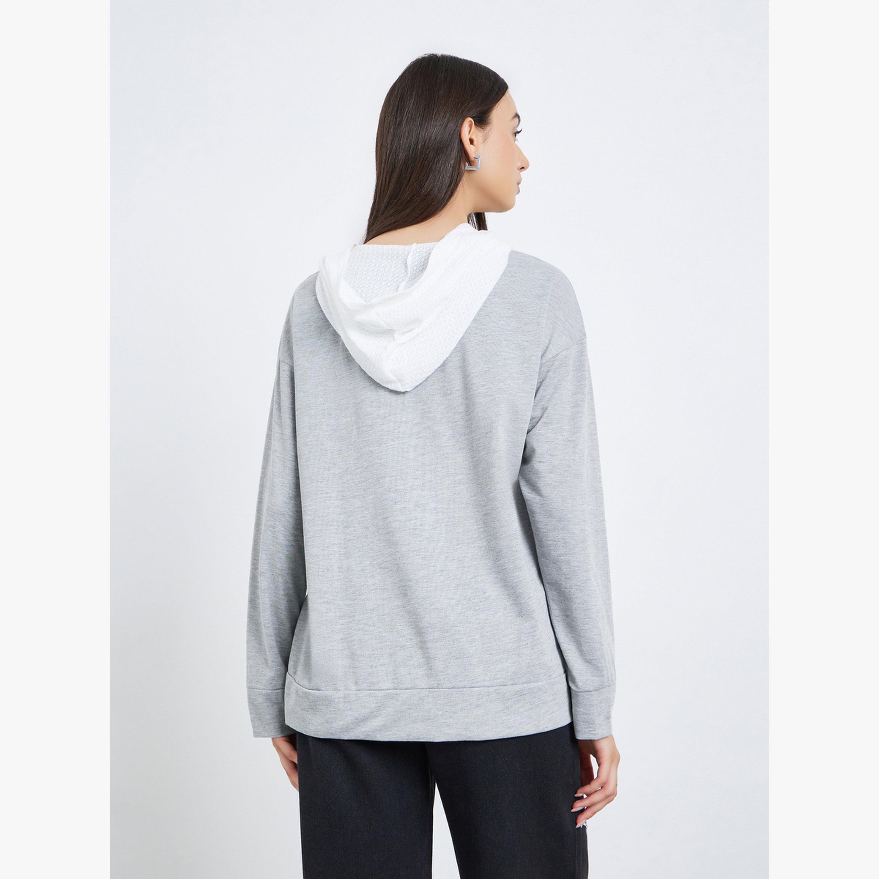 Take Two Grey Color Block Zip-Up Hoodie-women-clothing-hoodiesandsweatshirts-hoodies-image-4
