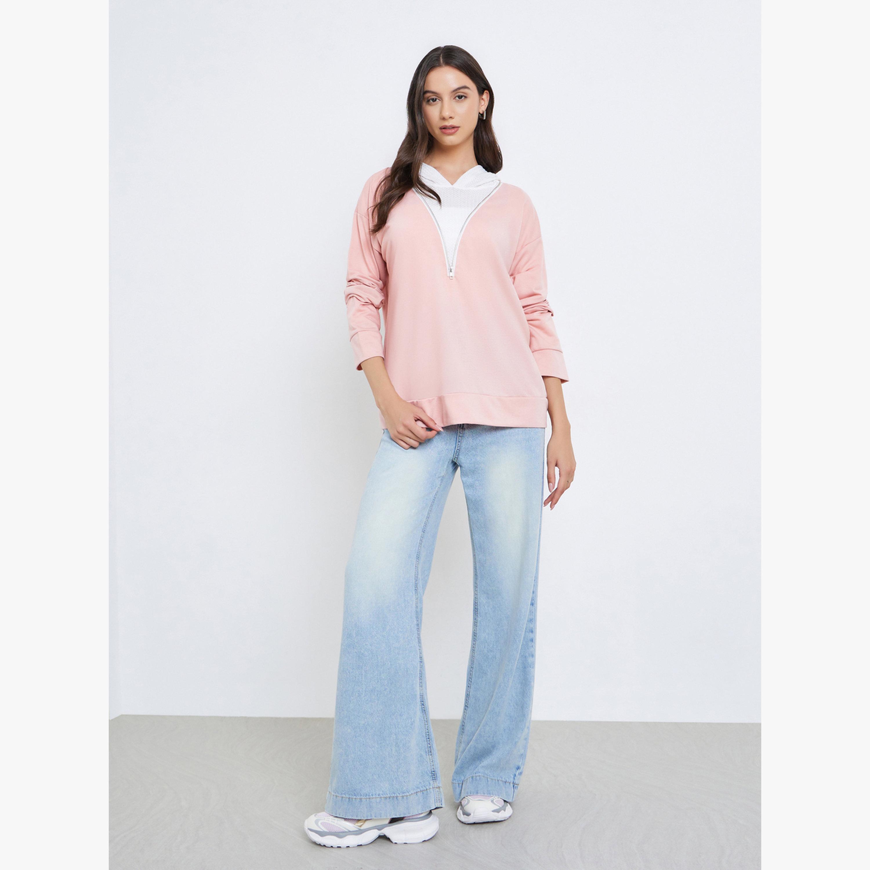 هودي وردي بسحاب بلونين-women-clothing-hoodiesandsweatshirts-hoodies-image-2