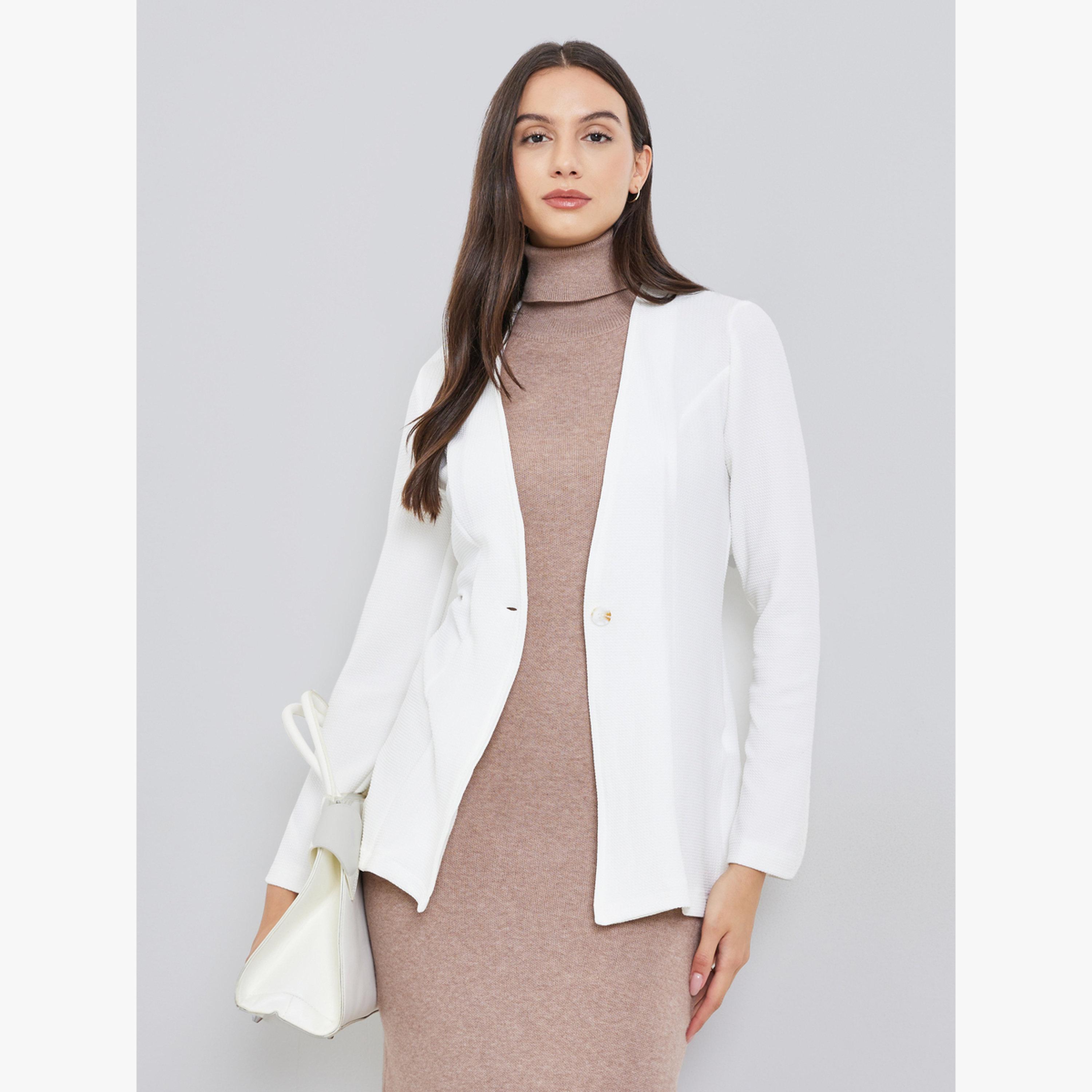 Take Two Solid Fitted Long Sleeve Blazer-women-clothing-coatsandjackets-blazers-image-1