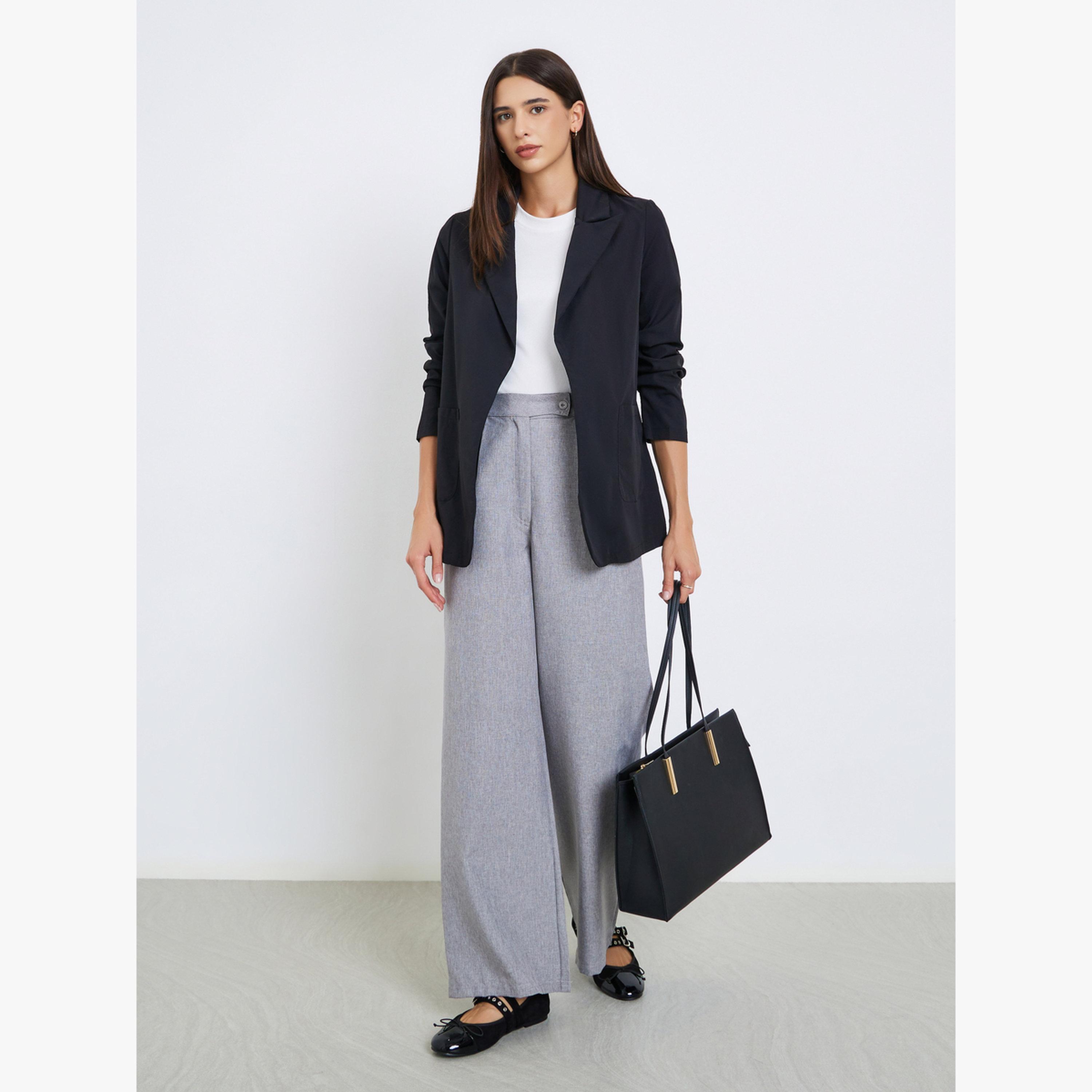 Take Two Solid Pocket Detail Long Sleeve Blazer-women-clothing-coatsandjackets-blazers-image-2