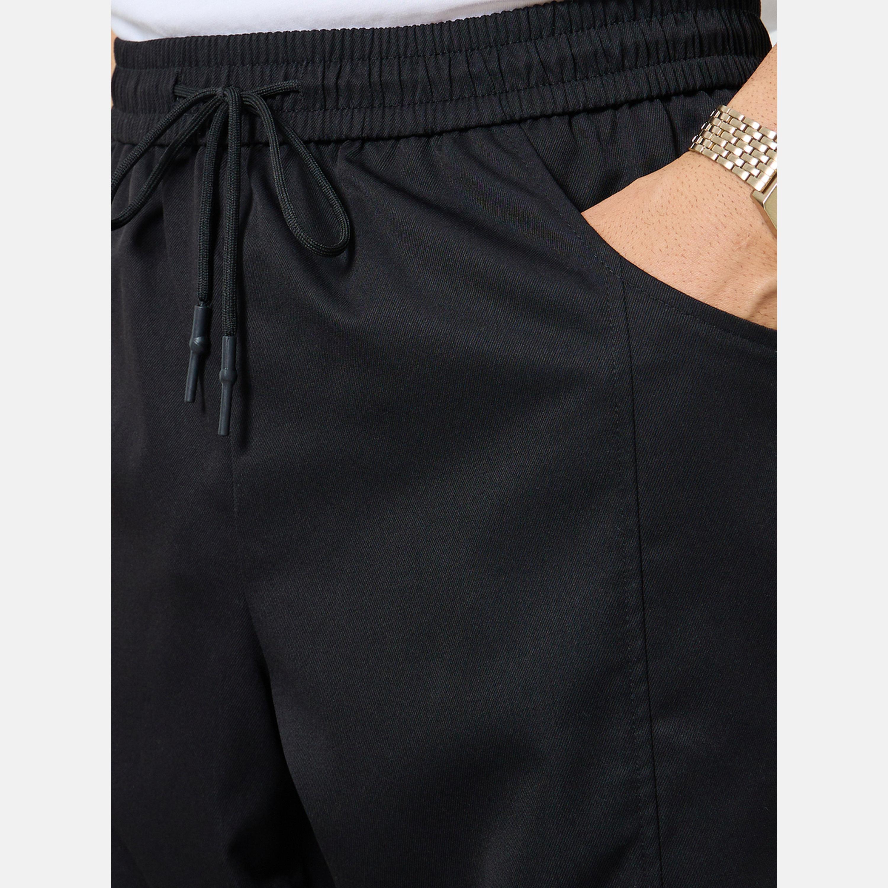 Take Two Men Solid Drawstring Waist Straight Leg Pants-men-clothing-bottoms-joggers-image-3