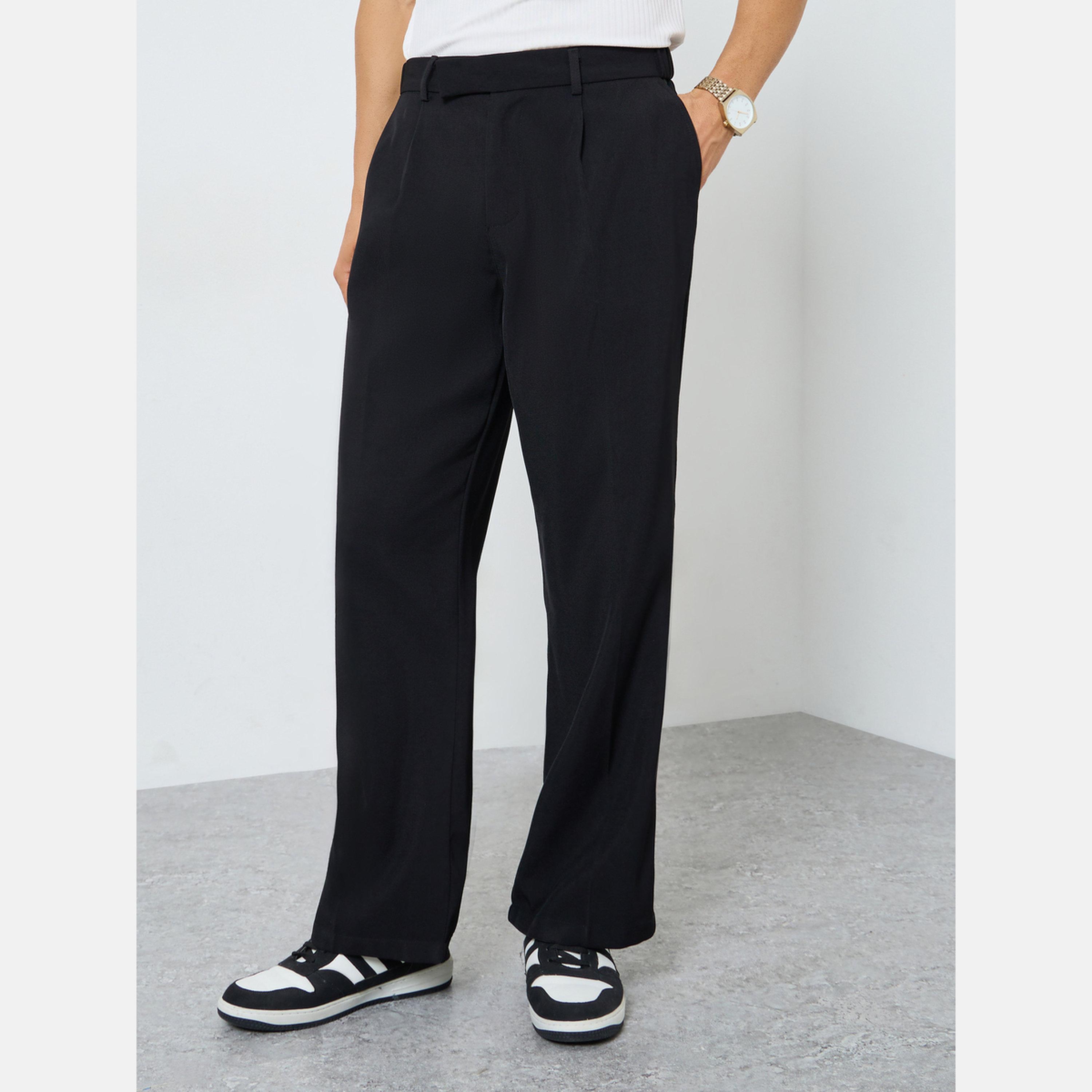 Take Two Men Solid Straight Leg Pants-men-clothing-bottoms-trousersandchinos-trousers-image-1