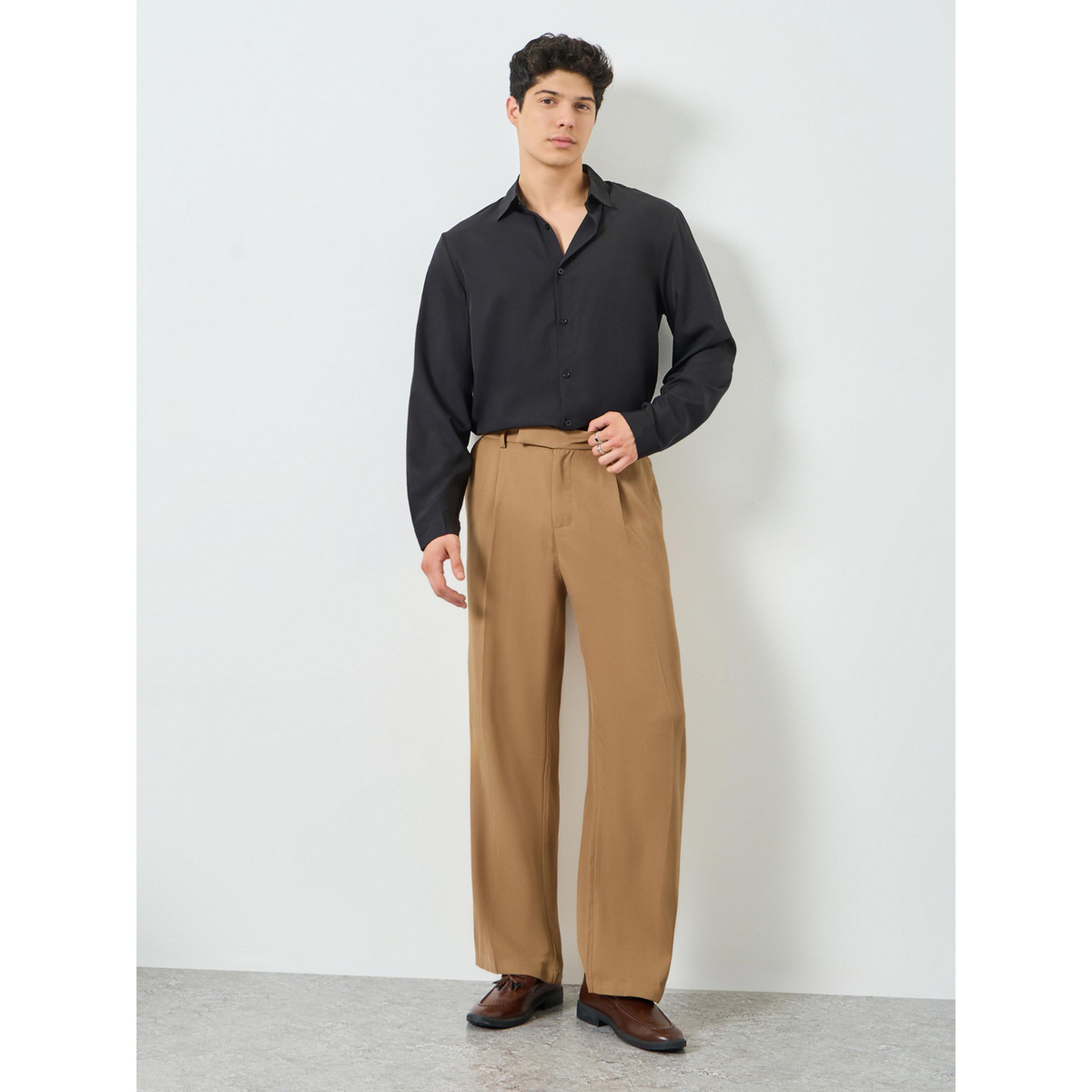 Take Two Men Copper Slant Pocket Pleated Straight Leg Pants-men-clothing-bottoms-joggers-image-2