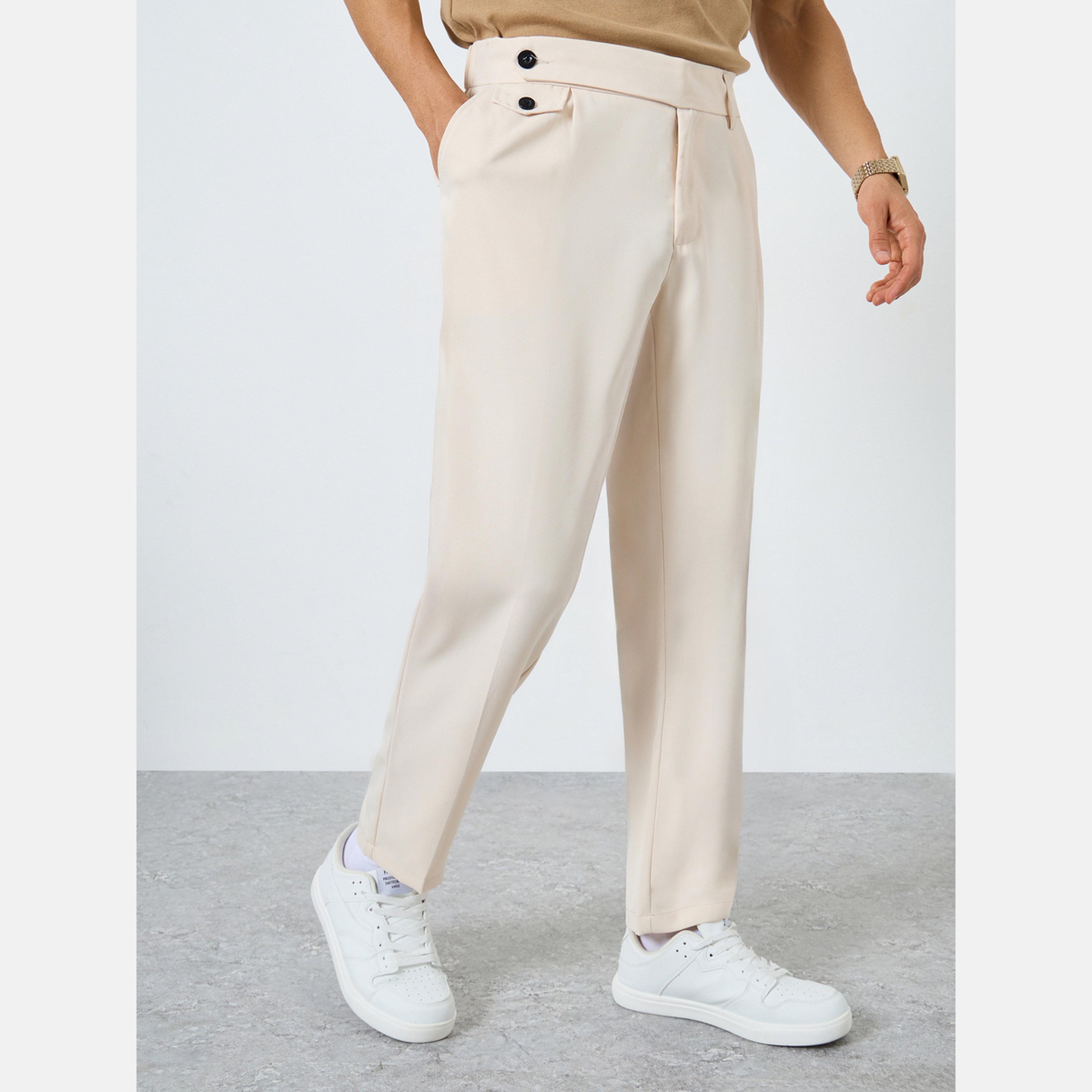 Take Two Men Pocket Pleated Detail Straight Leg Pants-men-clothing-bottoms-trousersandchinos-trousers-image-1