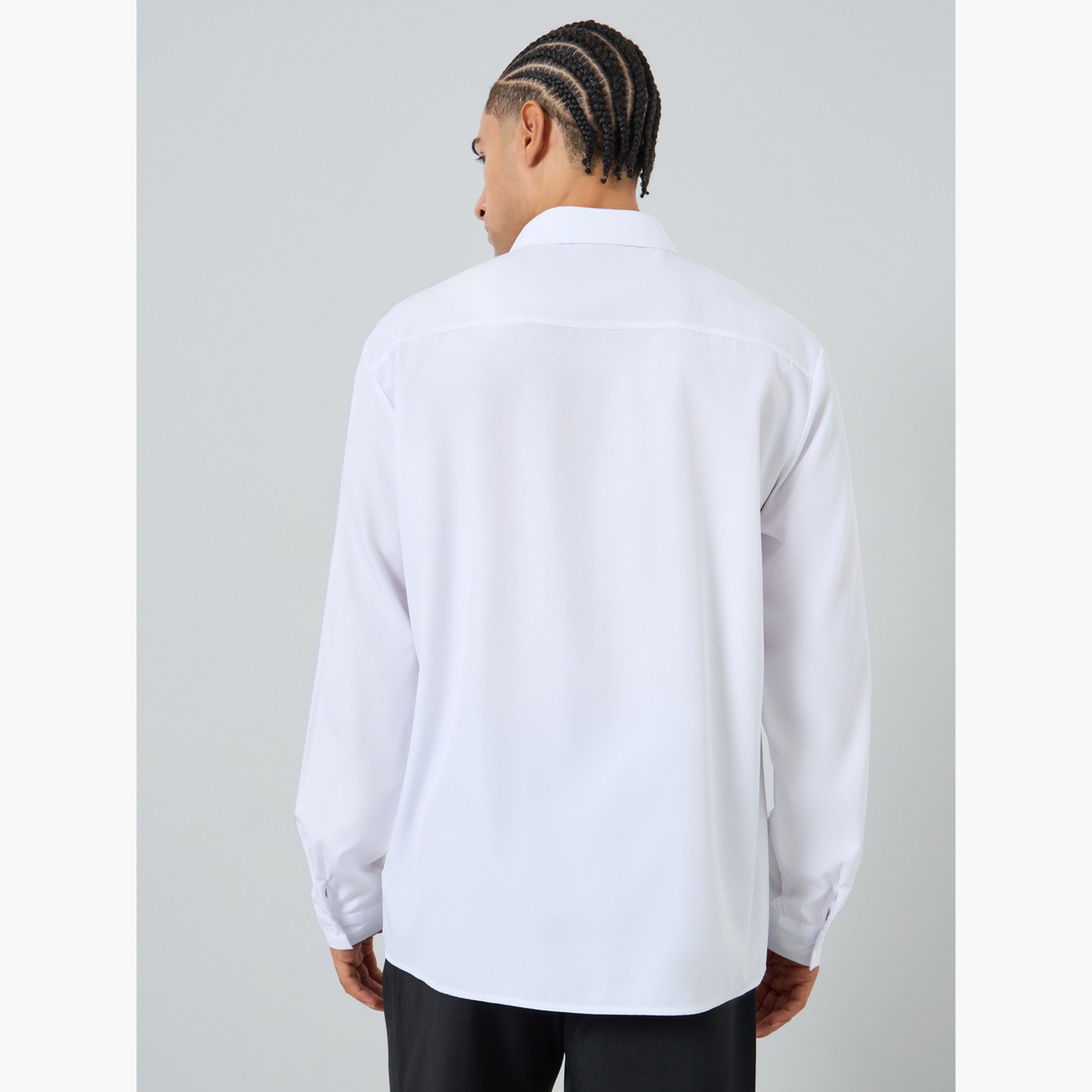 Take Two Men Solid Button Front Long Sleeve Shirt-men-clothing-shirts-image-5