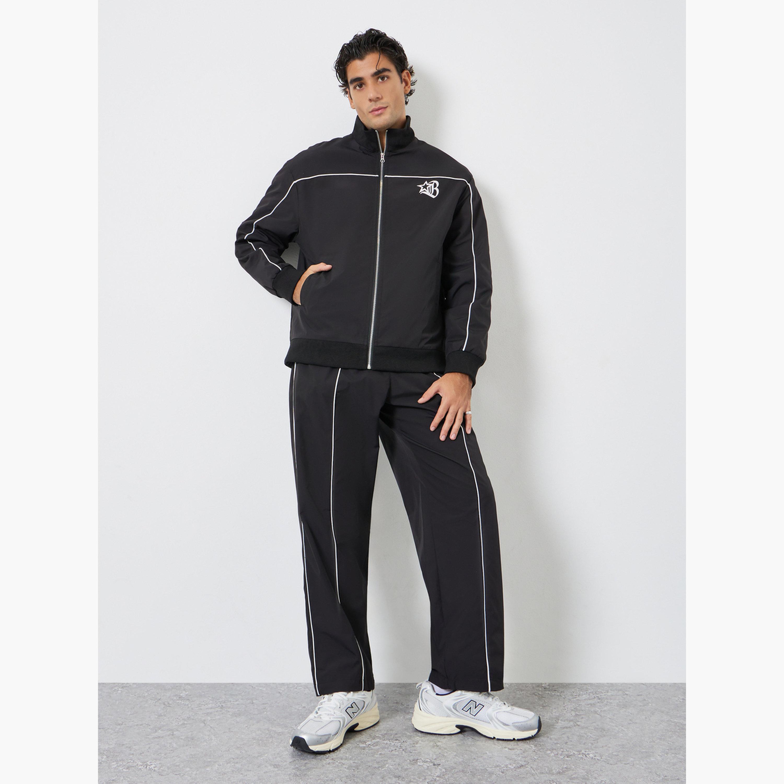 تيك تو - جاكيت وبنطال رجالي بسحاب-men-clothing-coordsets-image-1