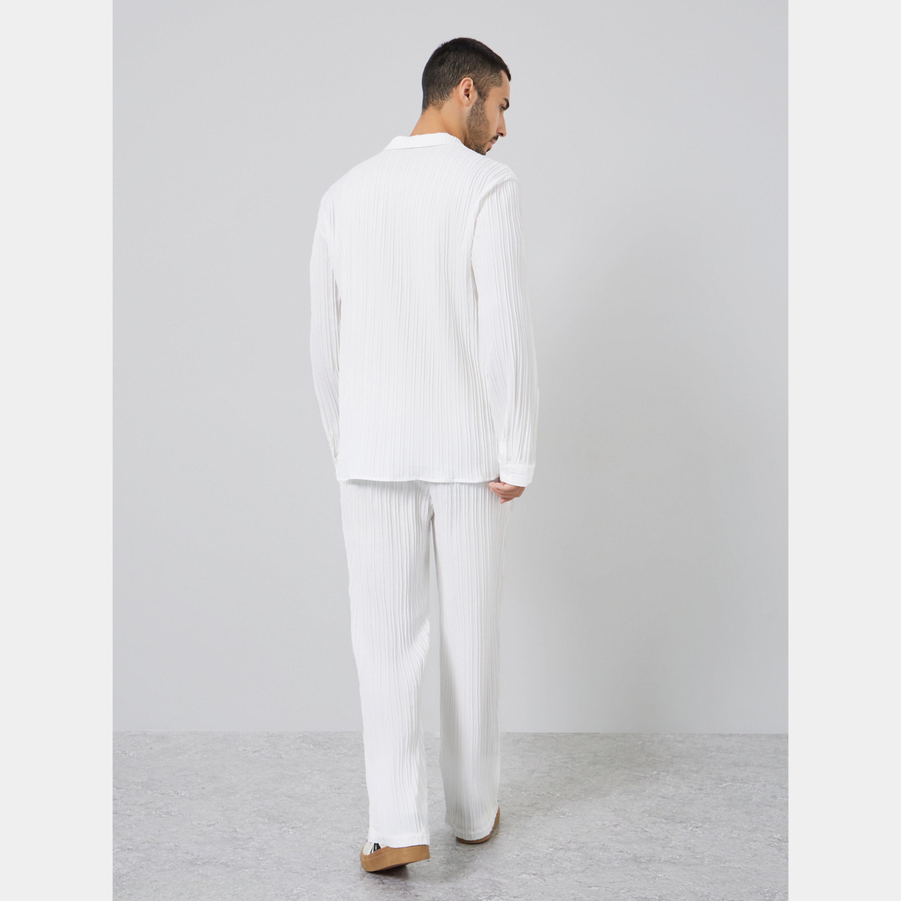 Take Two Men Textured Shirt and Pants Co-ords-men-clothing-coordsets-image-5