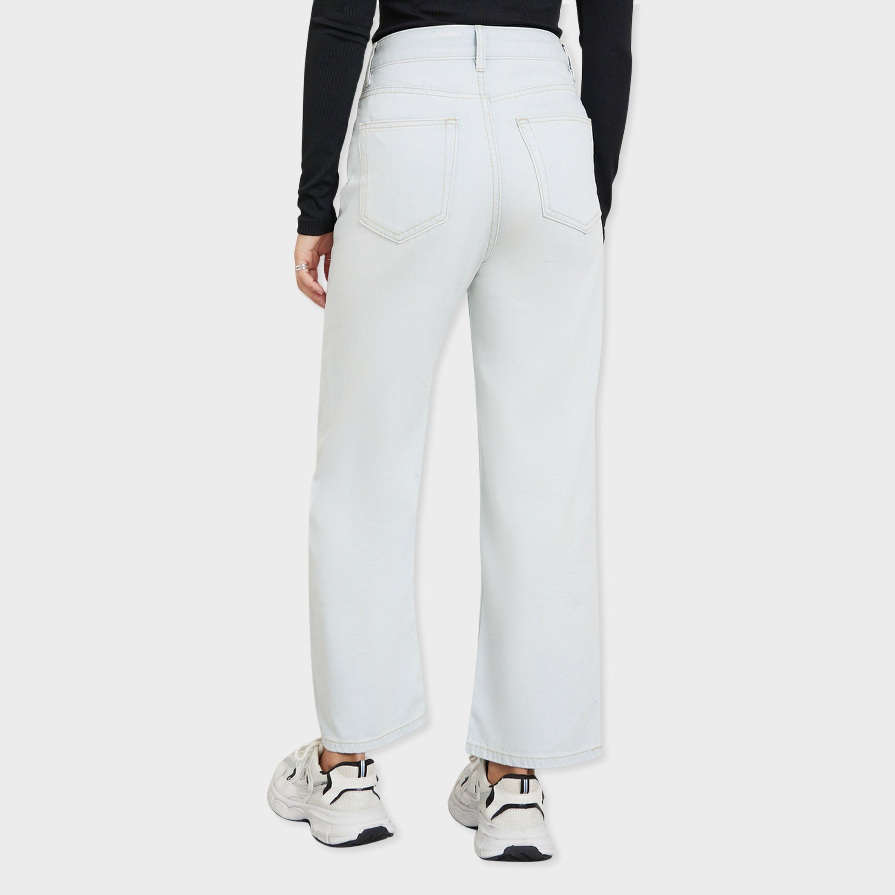 Styli Solid Mid-Rise Wide Leg Jeans-women-clothing-bottoms-jeans-image-4