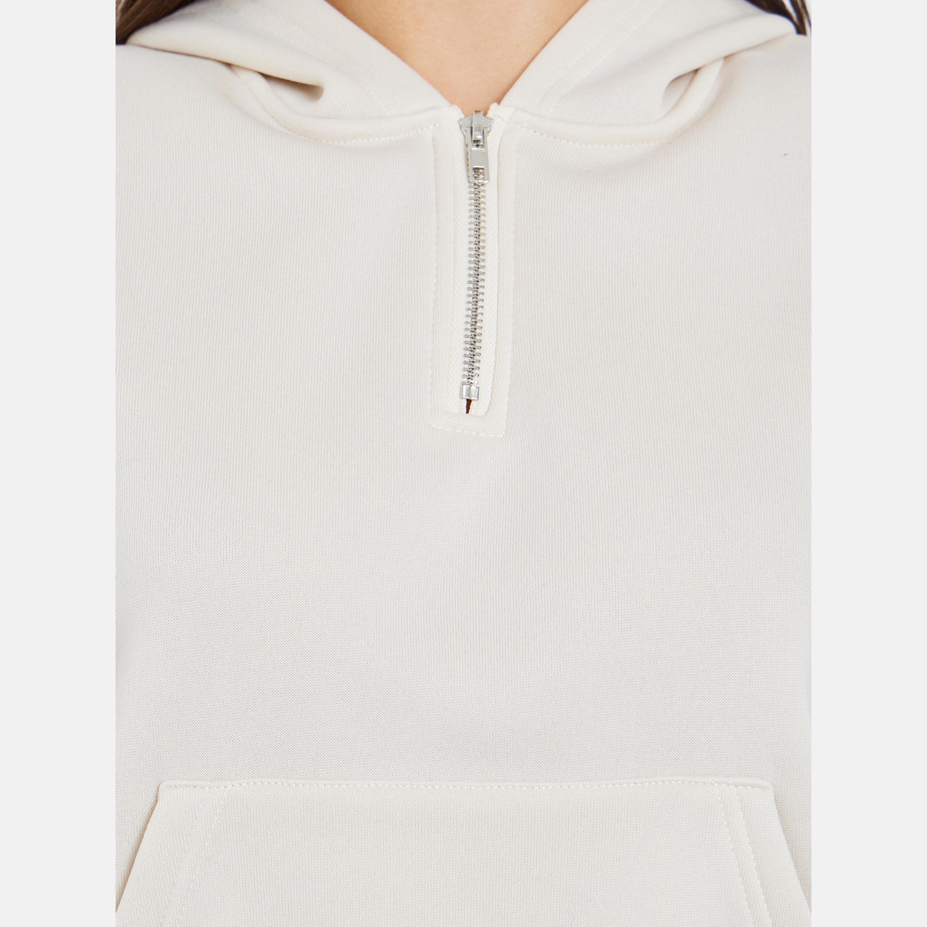 Styli Solid Hooded Neck Long Sleeves Women's Hoodie-women-clothing-hoodiesandsweatshirts-hoodies-image-3