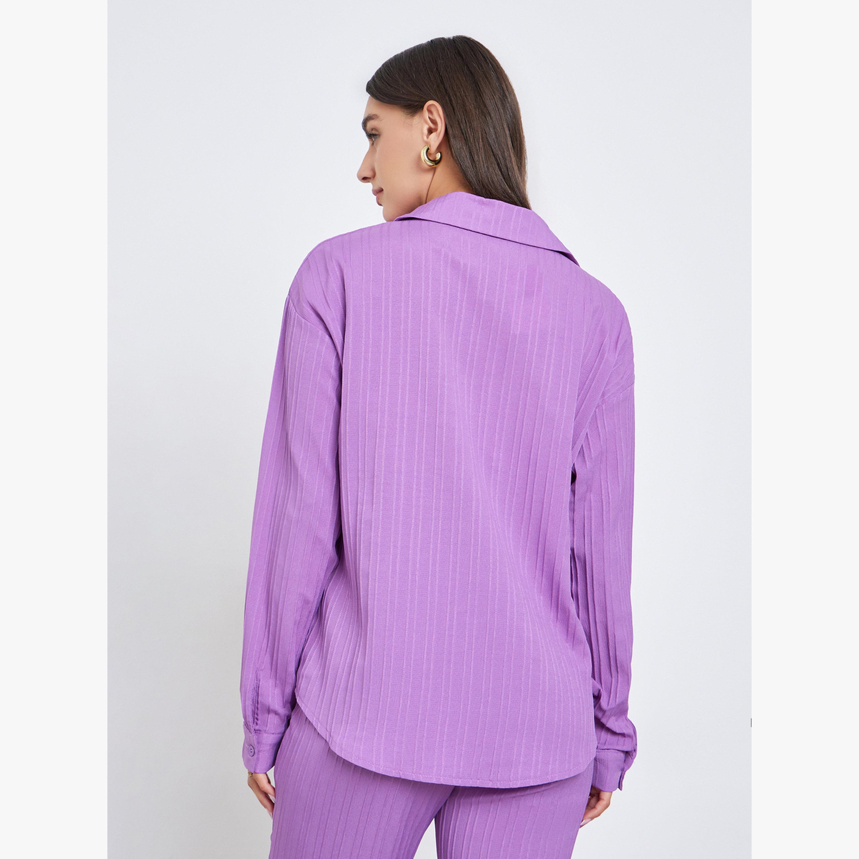 طقم منسق من قميص وبنطال كاجوال-women-clothing-coordsets-image-5
