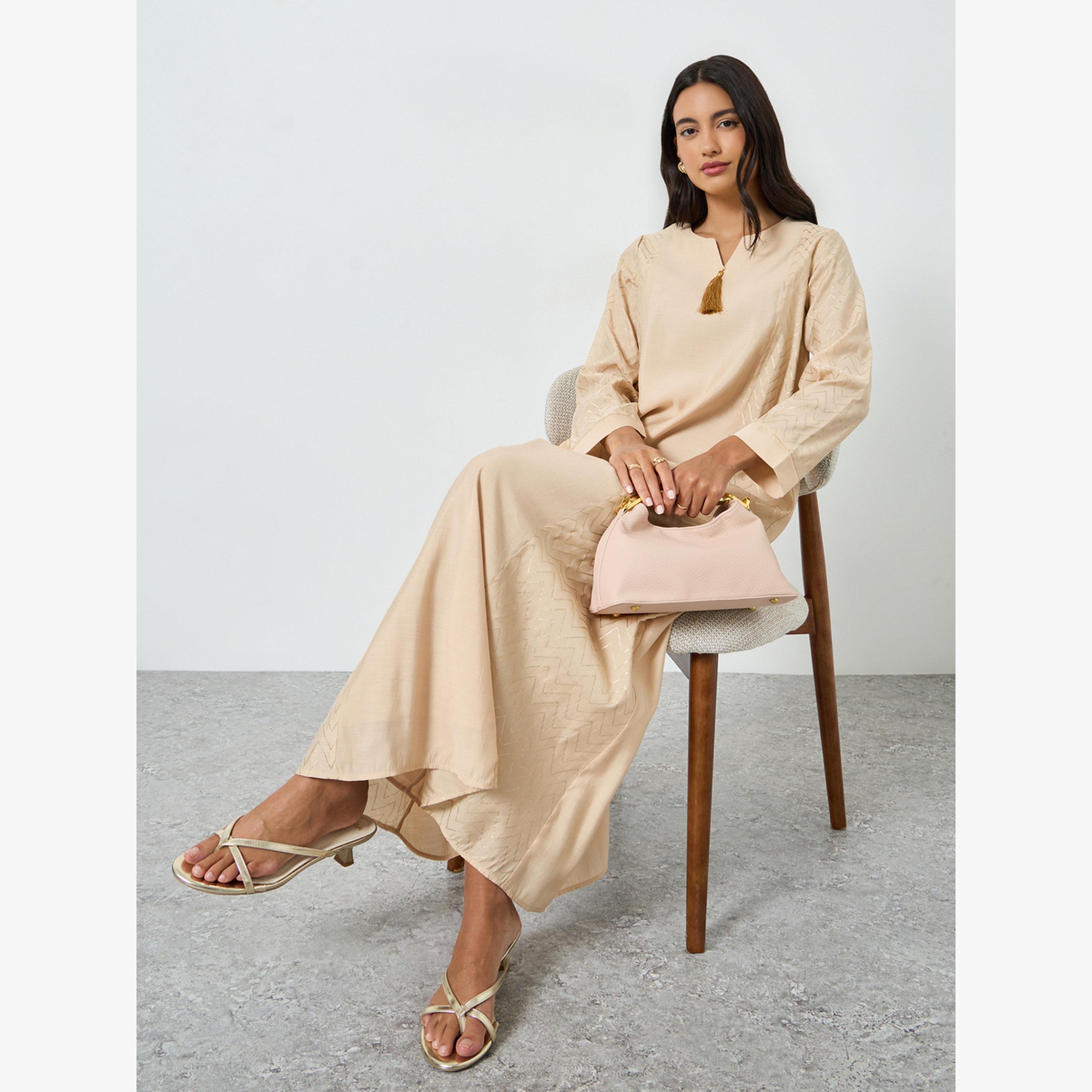 جلابية بطبعة فوييل متعرجة-women-arabicclothing-jalabiyas-image-4