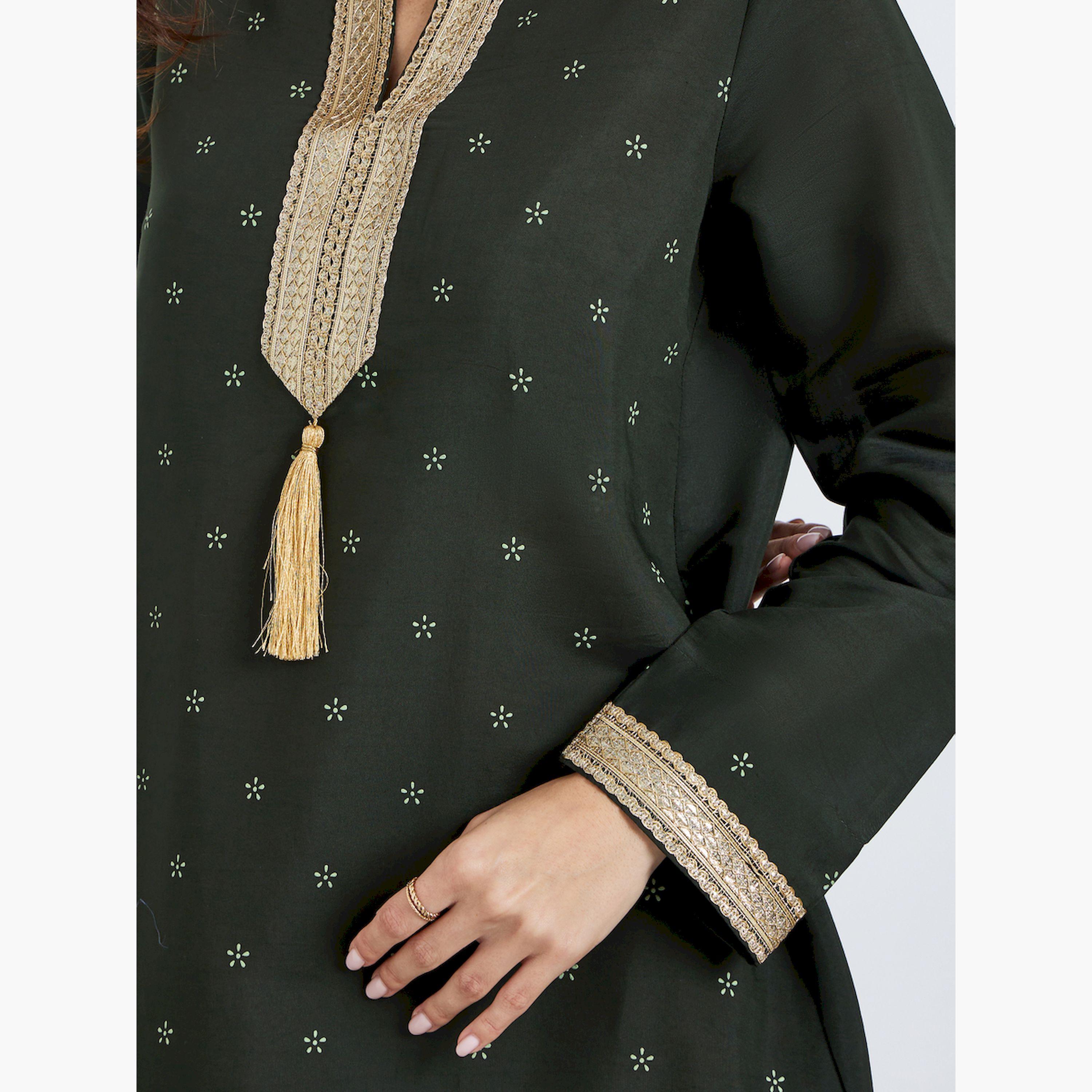 جلابية مطبوعة بحواف مطرزة-women-arabicclothing-jalabiyas-image-4